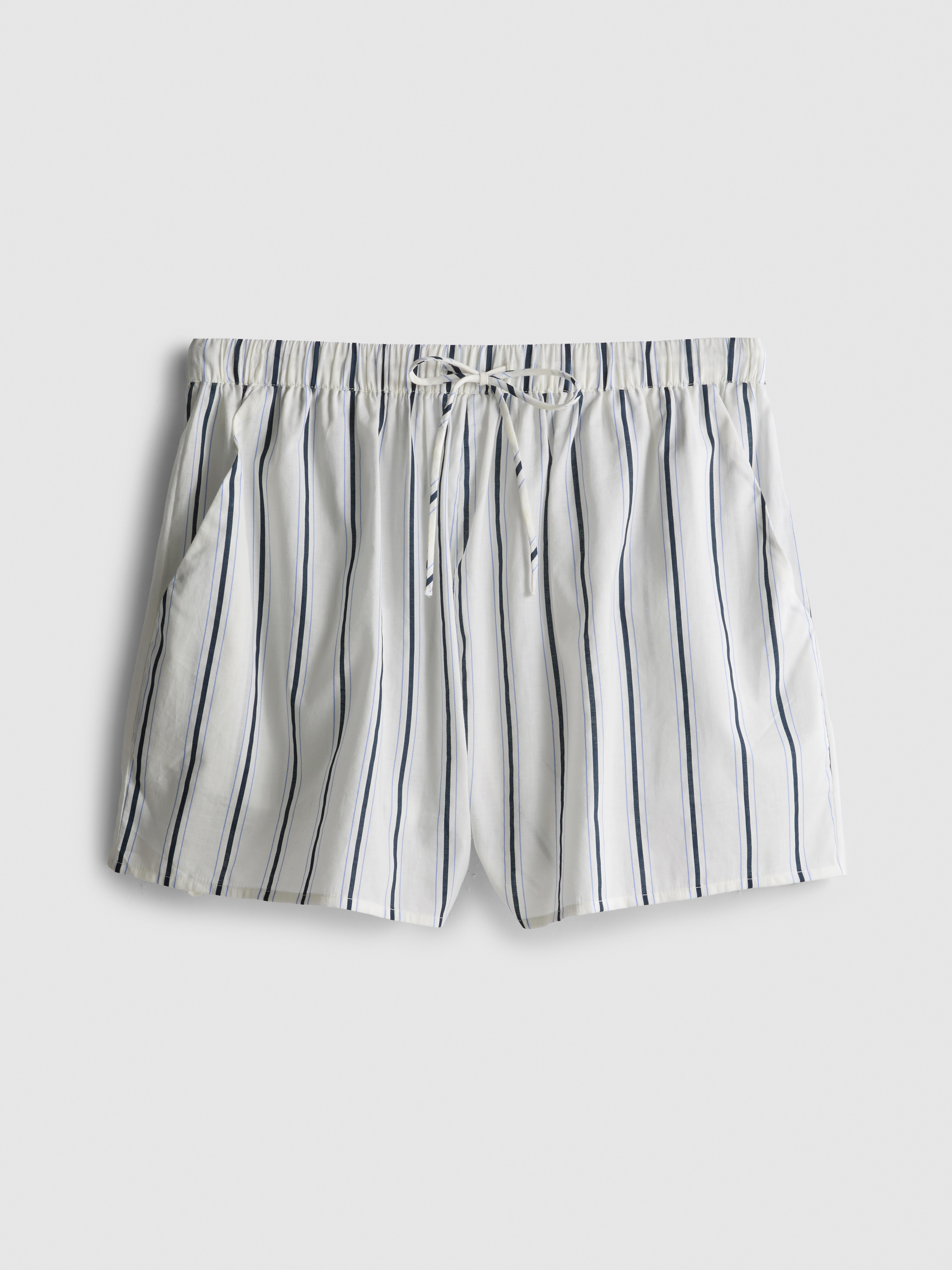 Women's White Printed Beach Shorts