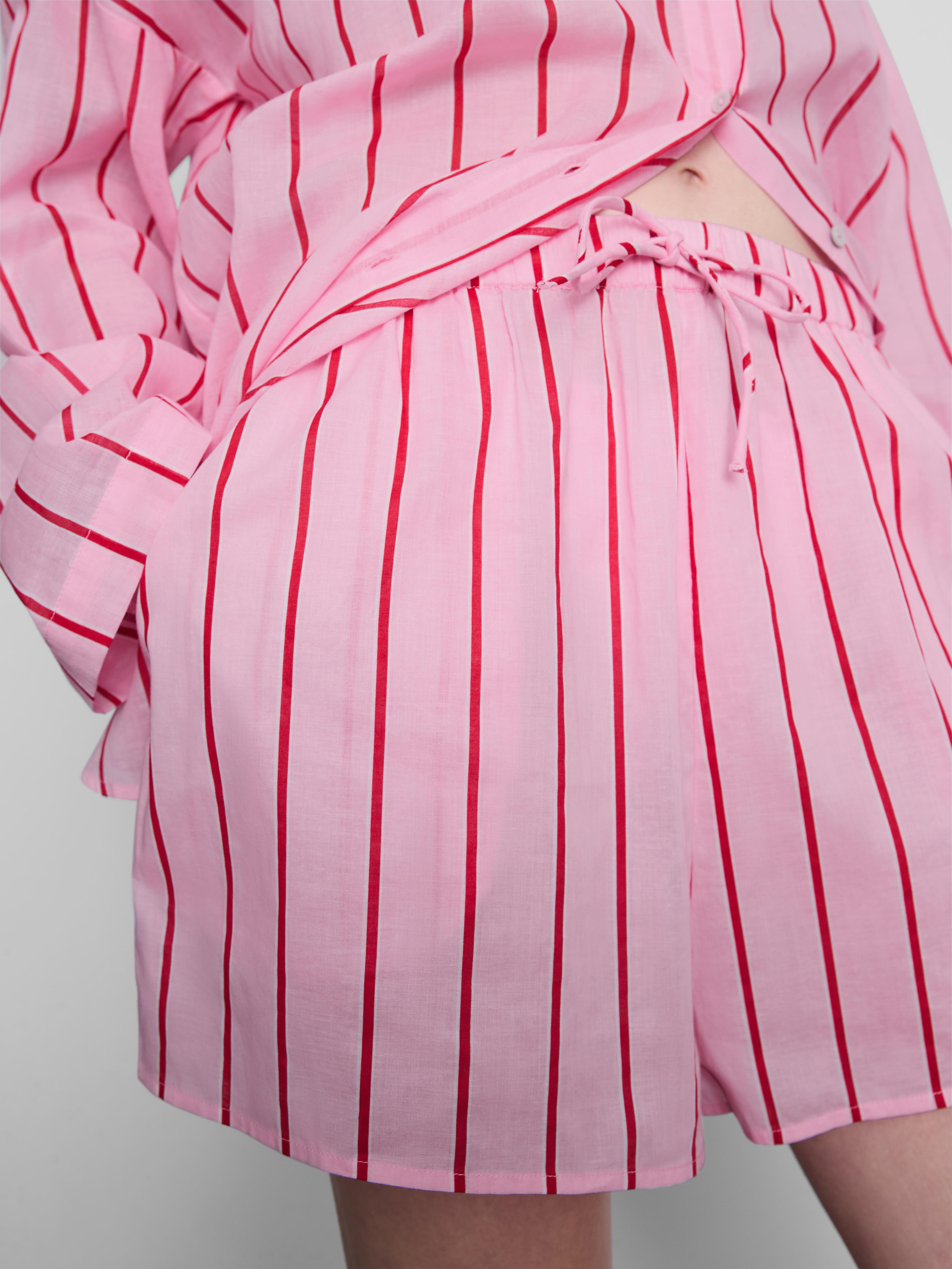 Women's Pink Printed Beach Shorts