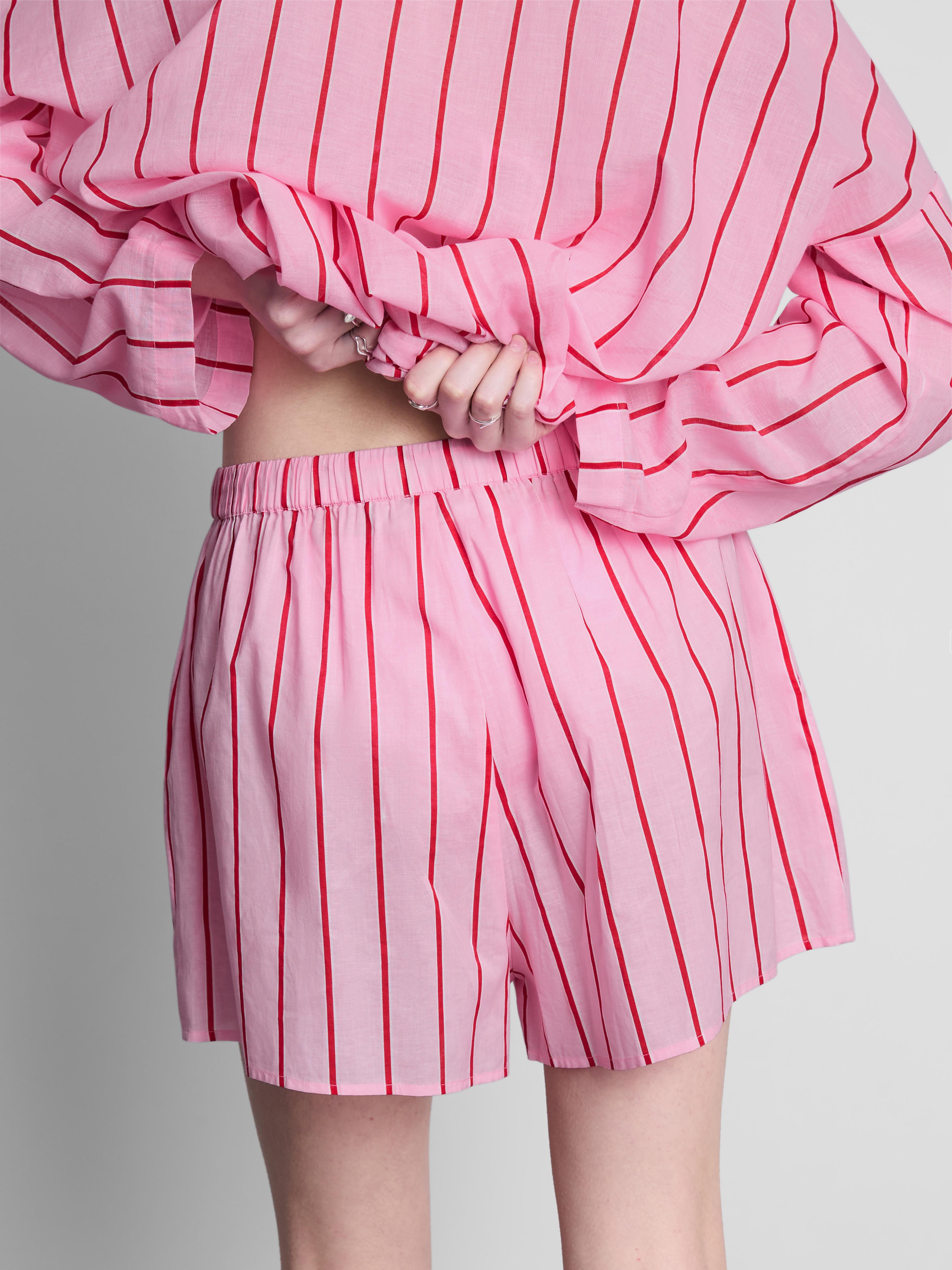 Women's Pink Printed Beach Shorts