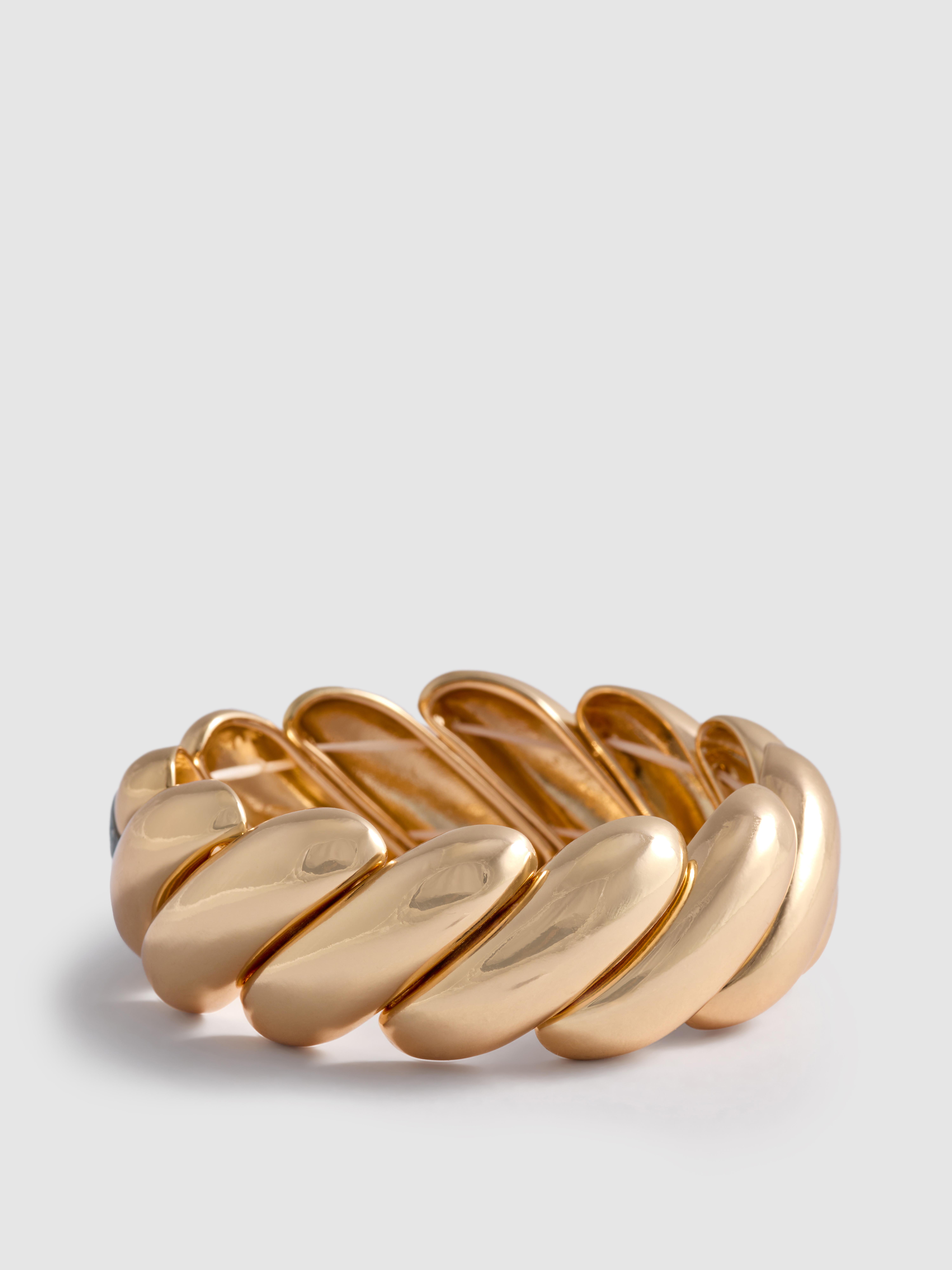Pulsera elástica gruesa Amarillo