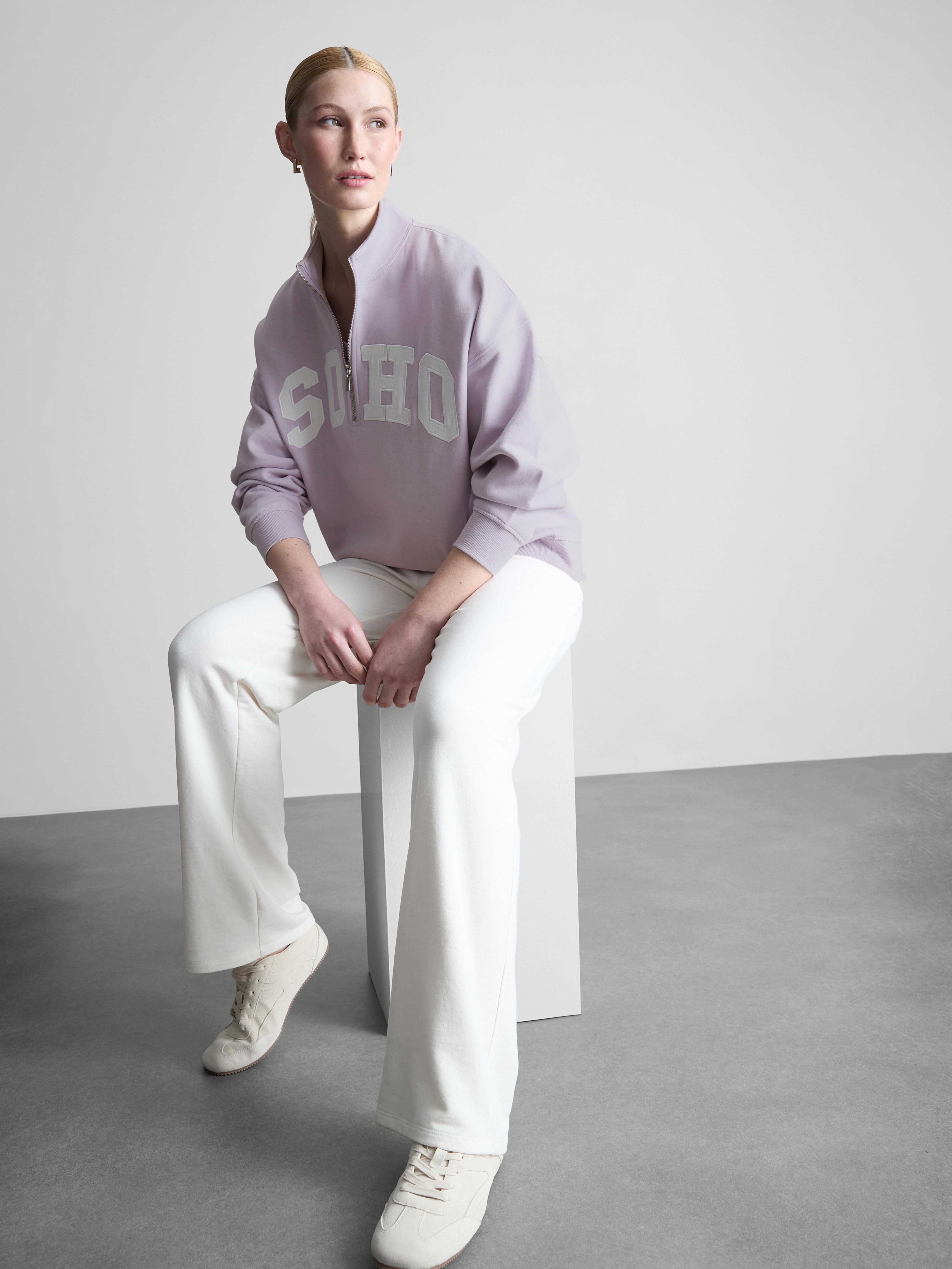 Cotton-Rich Soho Half-Zip Sweatshirt