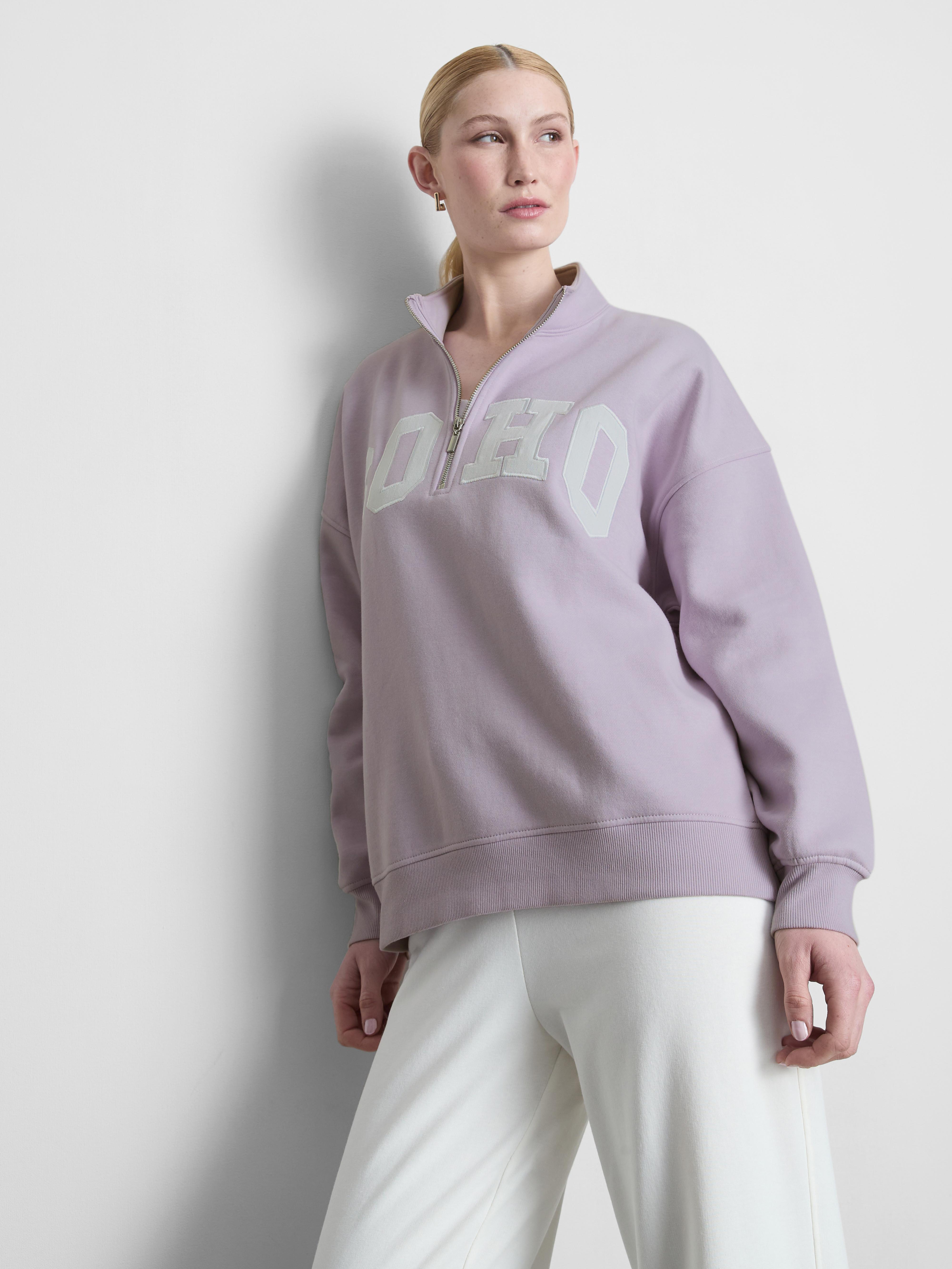 Cotton Rich Soho Half Zip Sweatshirt