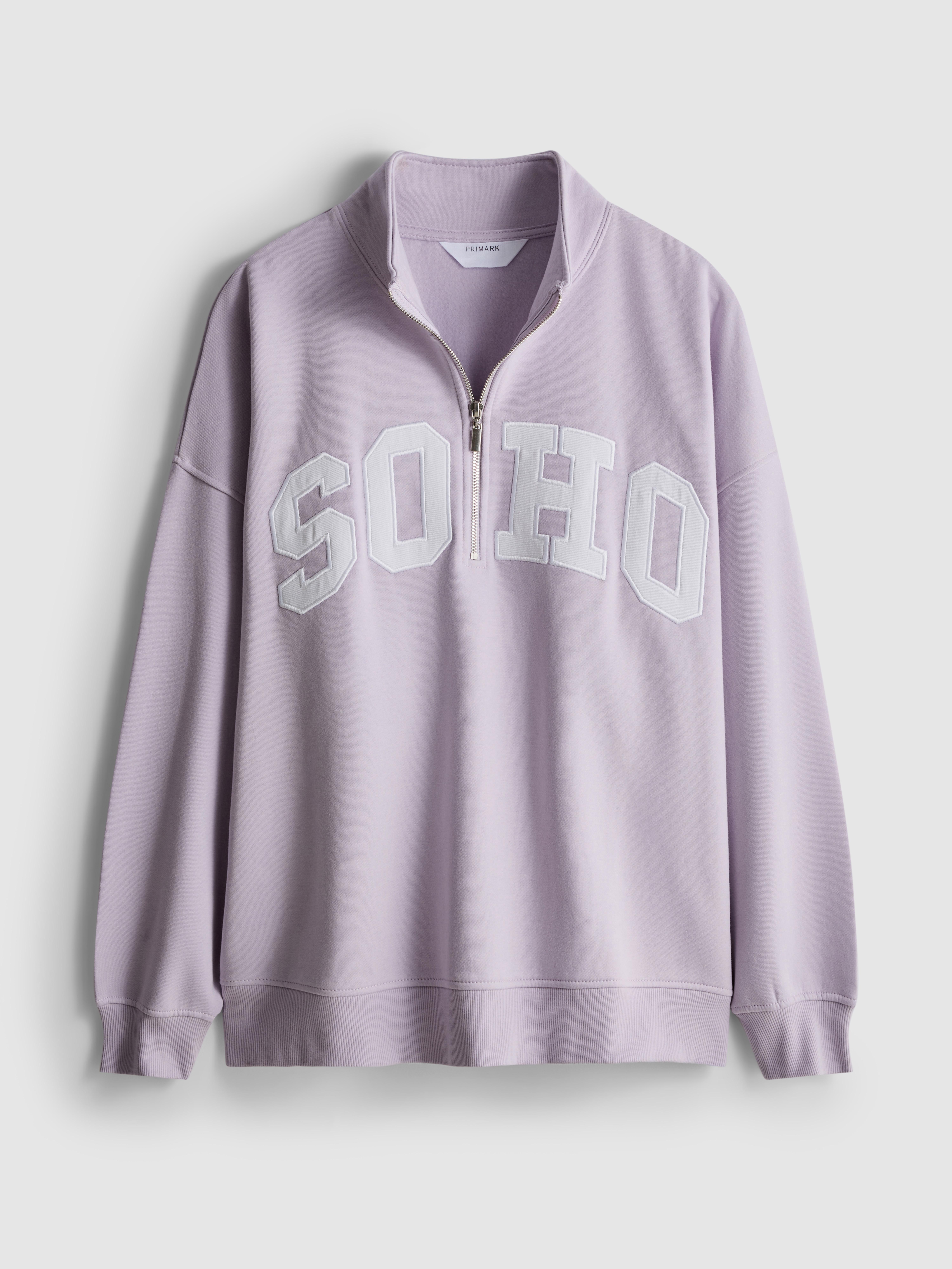 Cotton Rich Soho Half Zip Sweatshirt