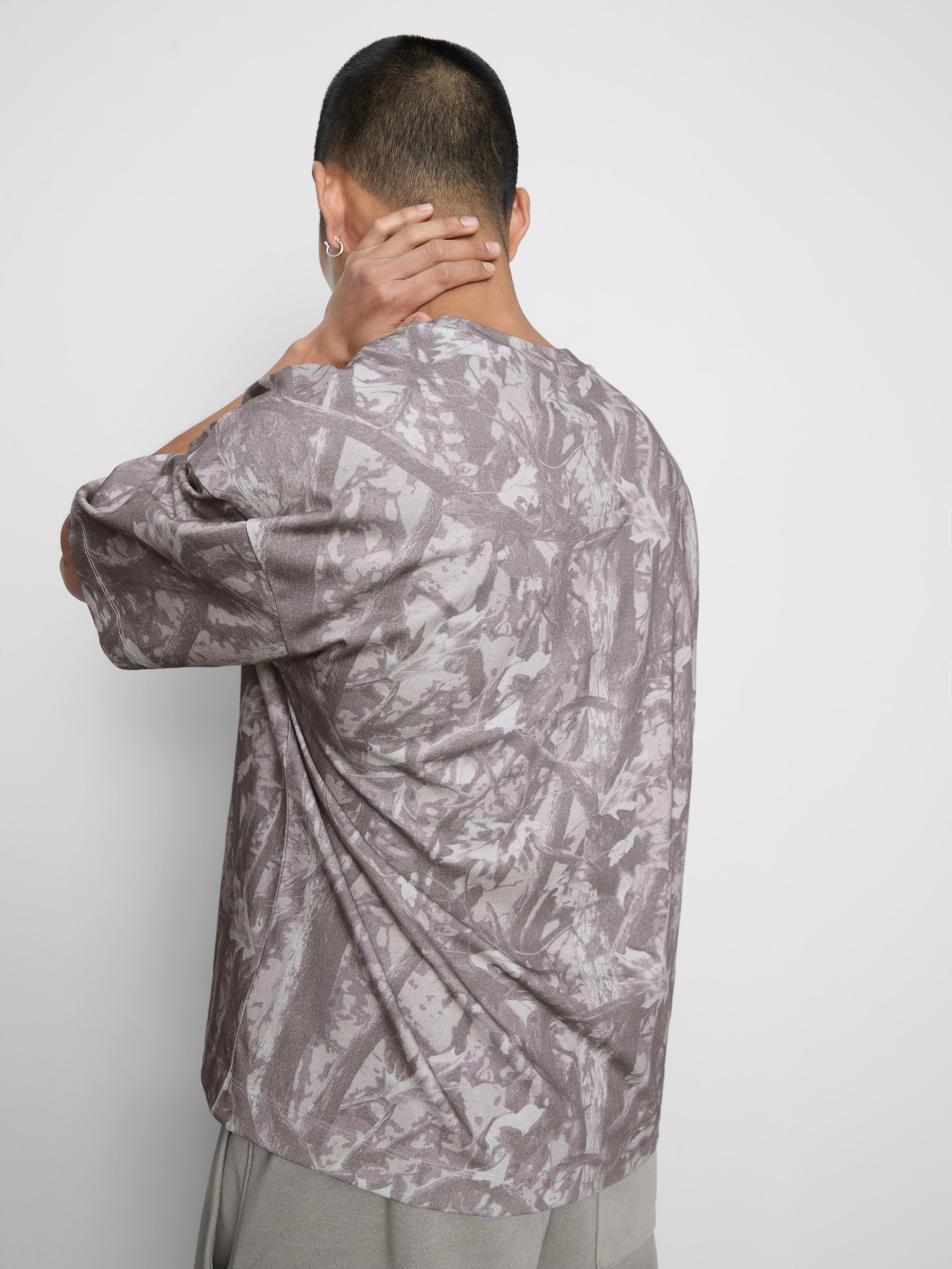 Boxy Camouflage Print T-Shirt