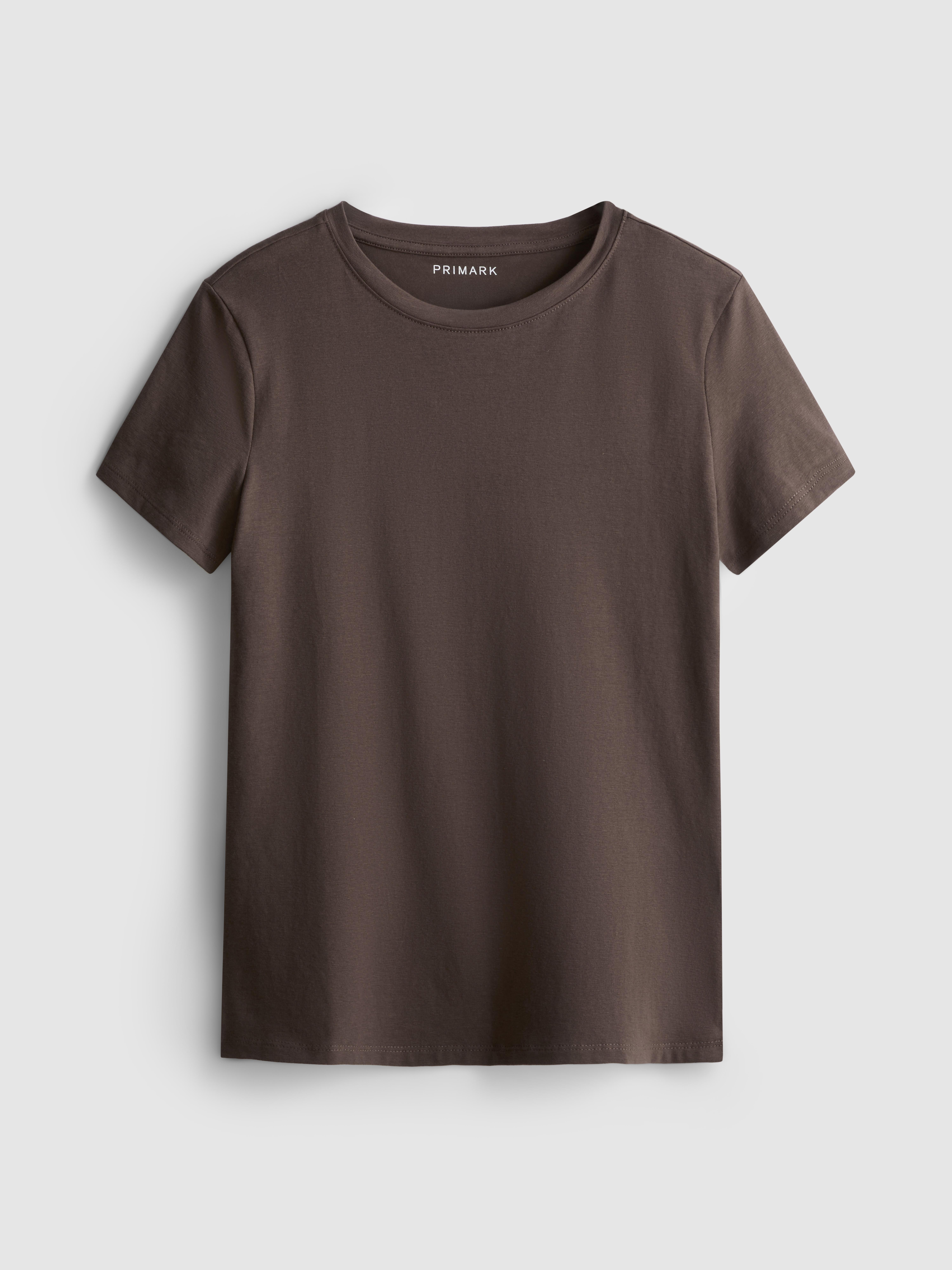 T-shirt en coton majoritaire à col ras-du-cou