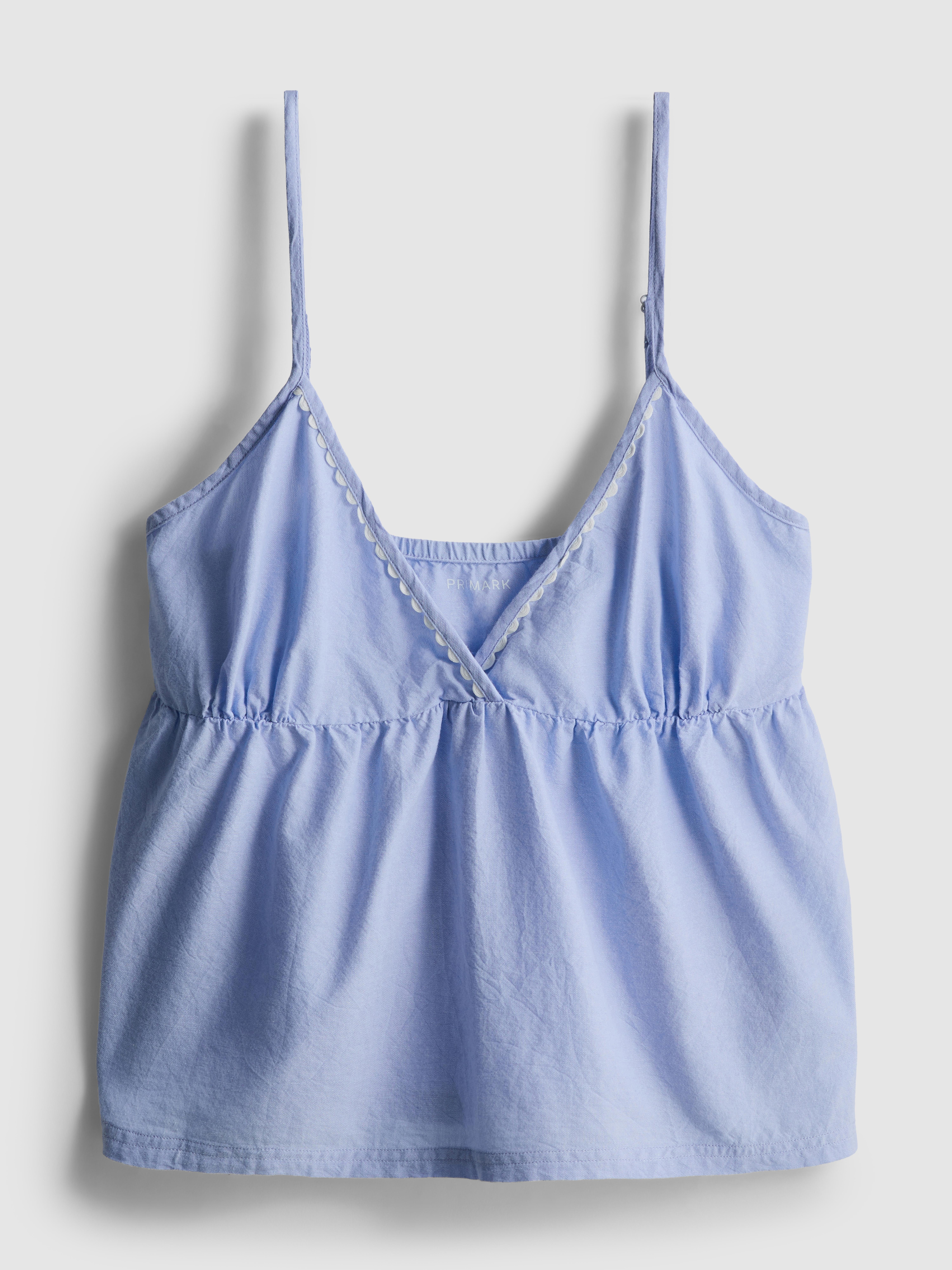 Camiseta de tirantes de algodón de Stacey Solomon