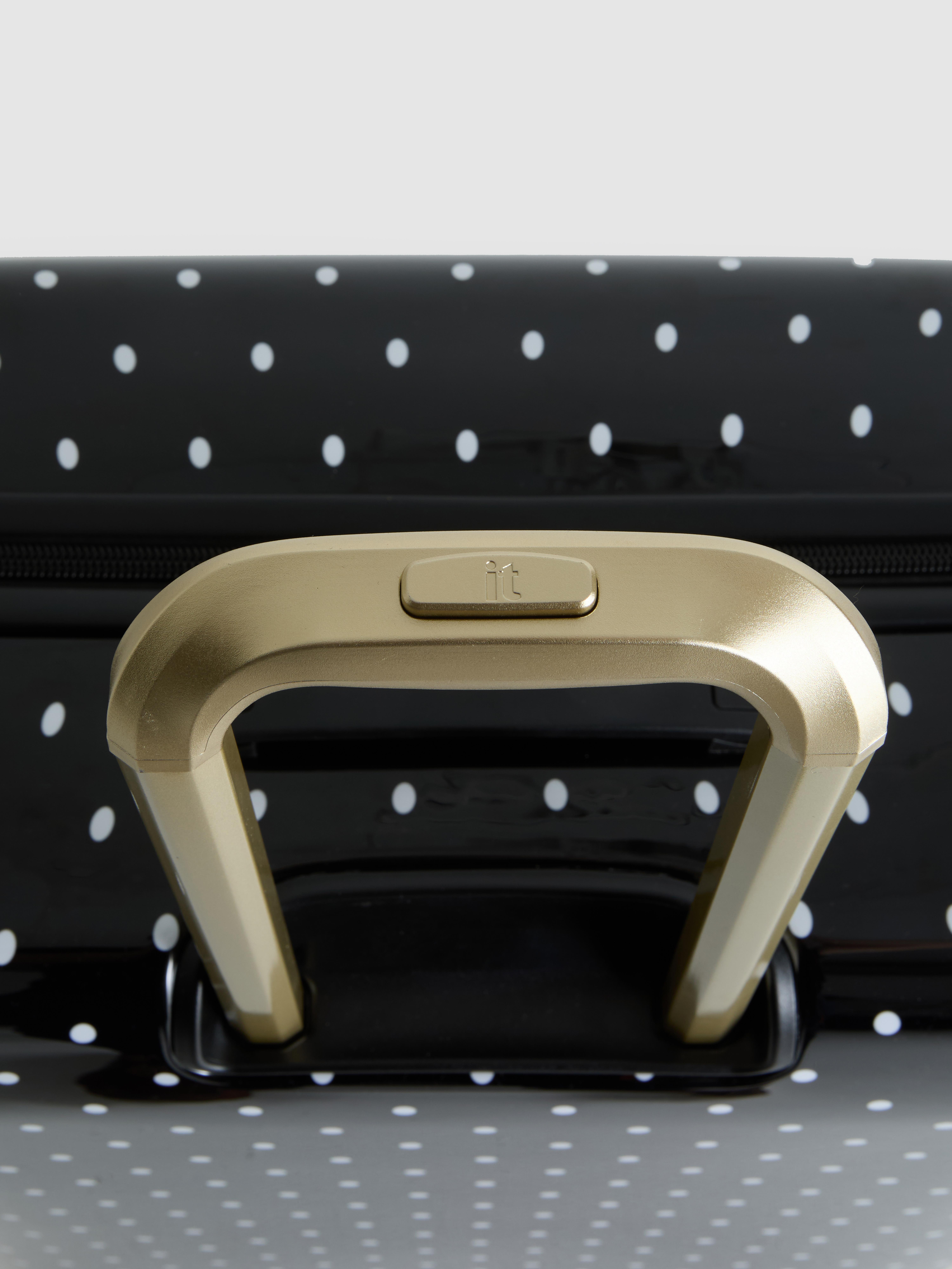 it Luggage Hard Shell Polka Dot Suitcase