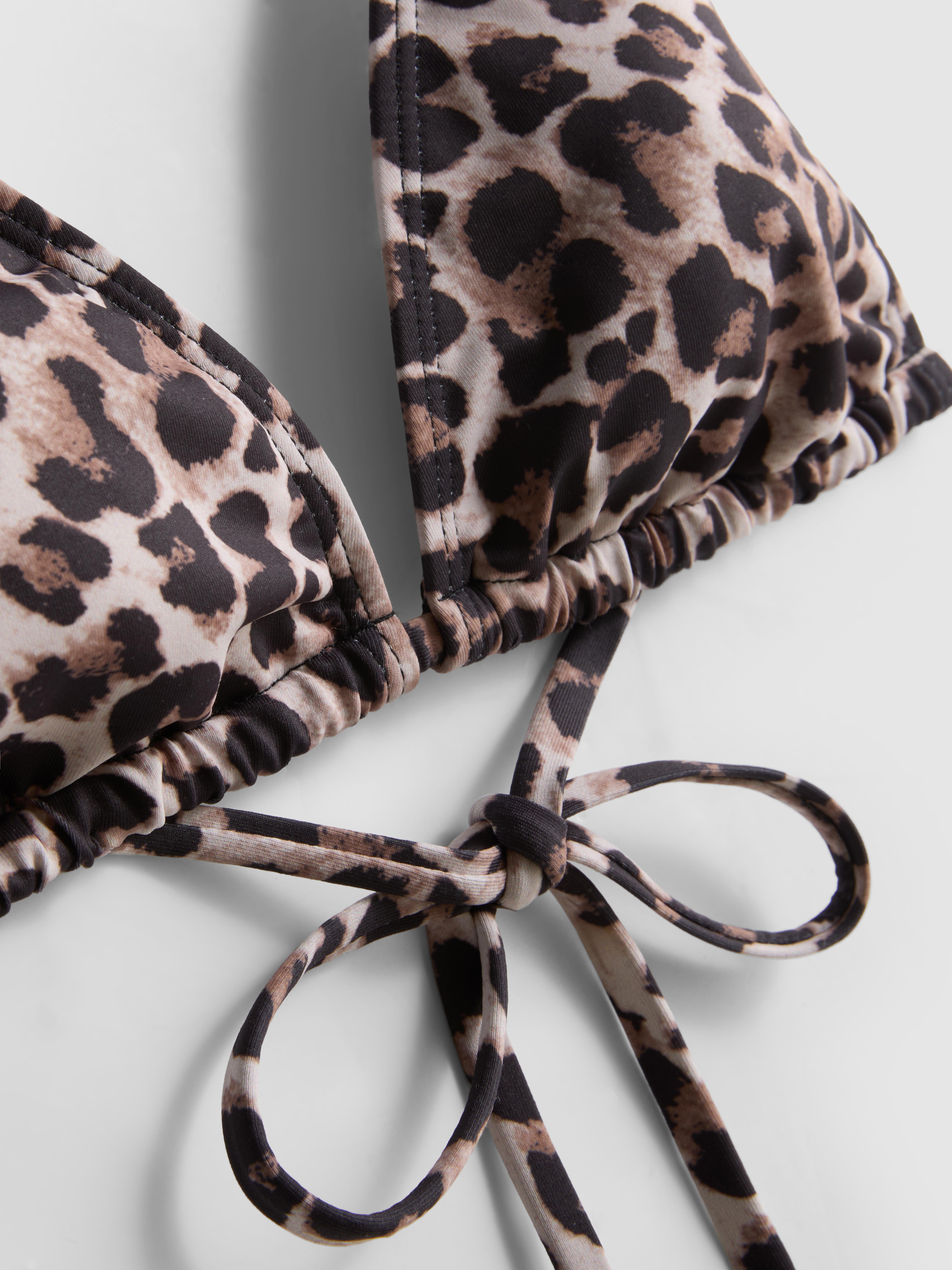 Haut de bikini triangle imprimé