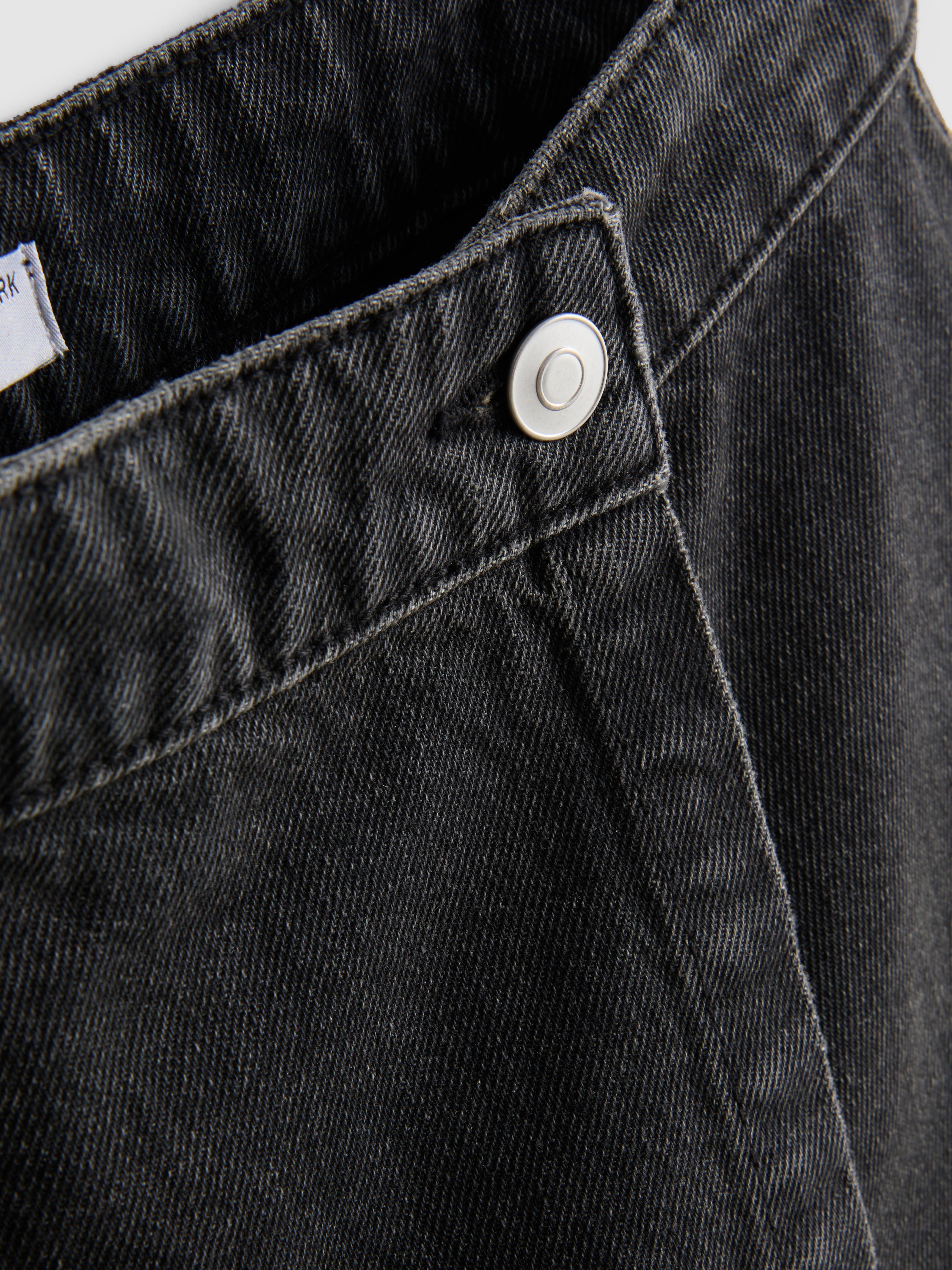 Cotton Denim High Waisted Skort