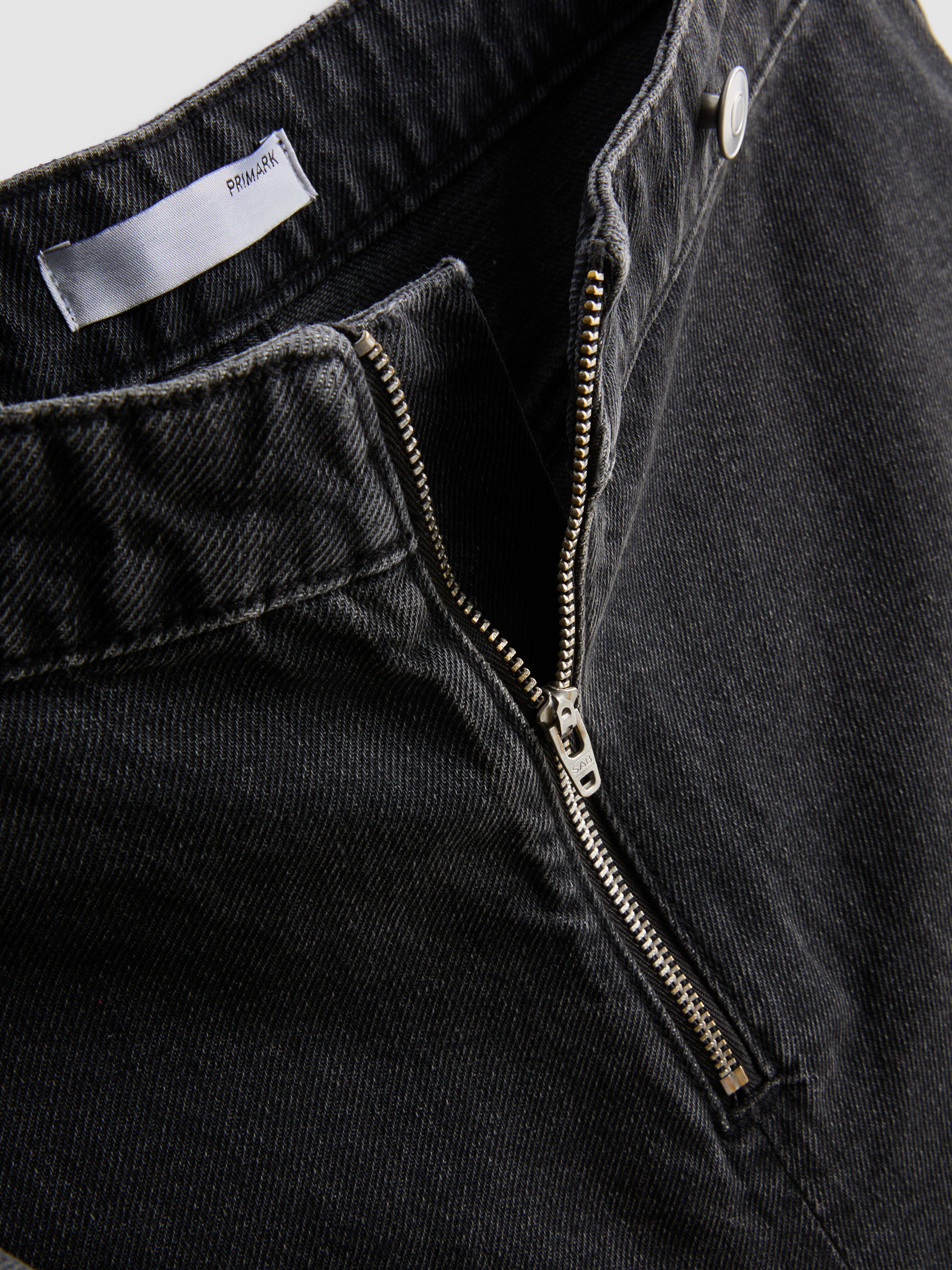 Cotton Denim High Waisted Skort