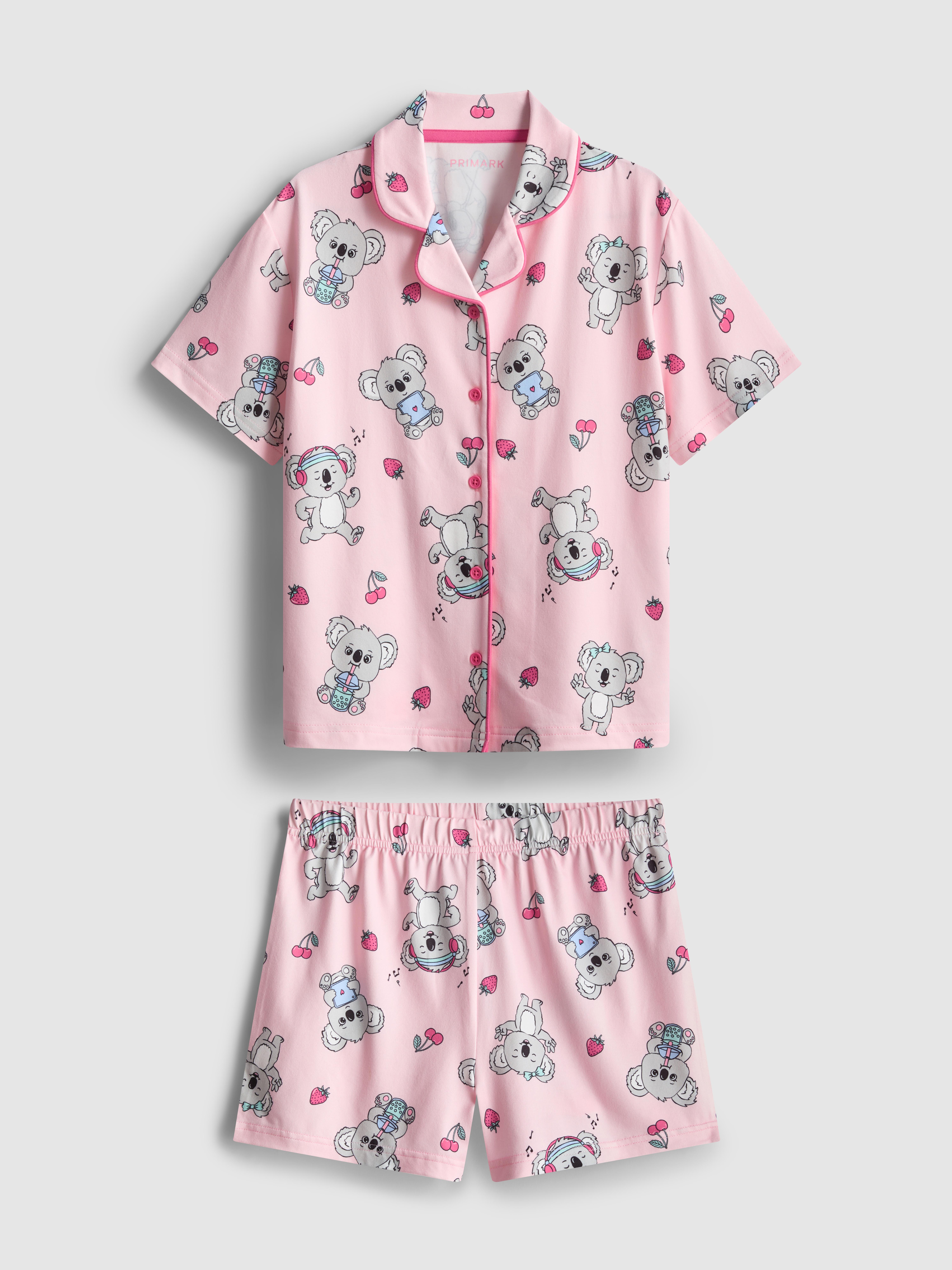 7–15 ans | Pyjama chemise et short à motif koala