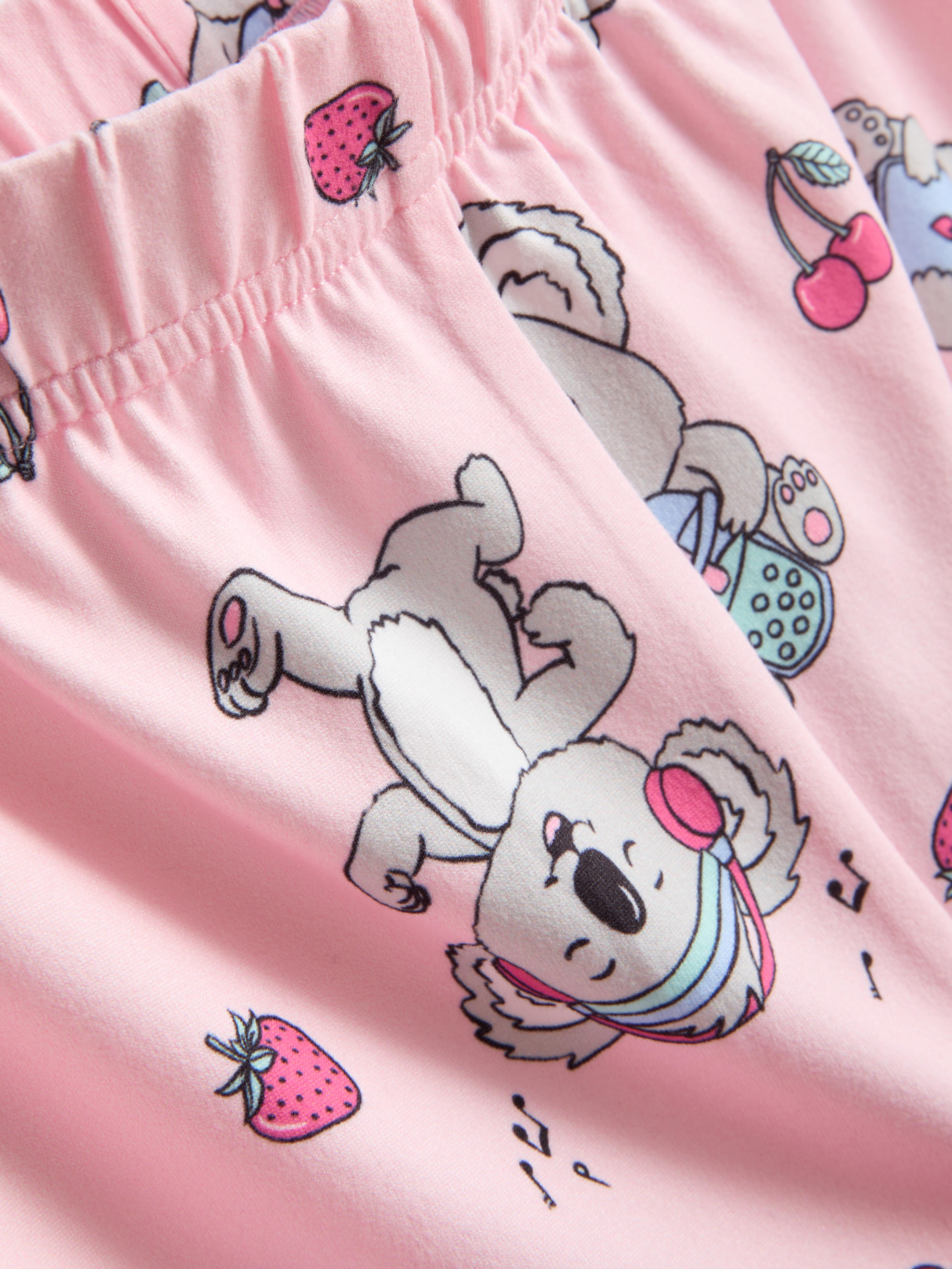 7-15 Jahre | Kurzer Schlafanzug mit Koala-Grafik