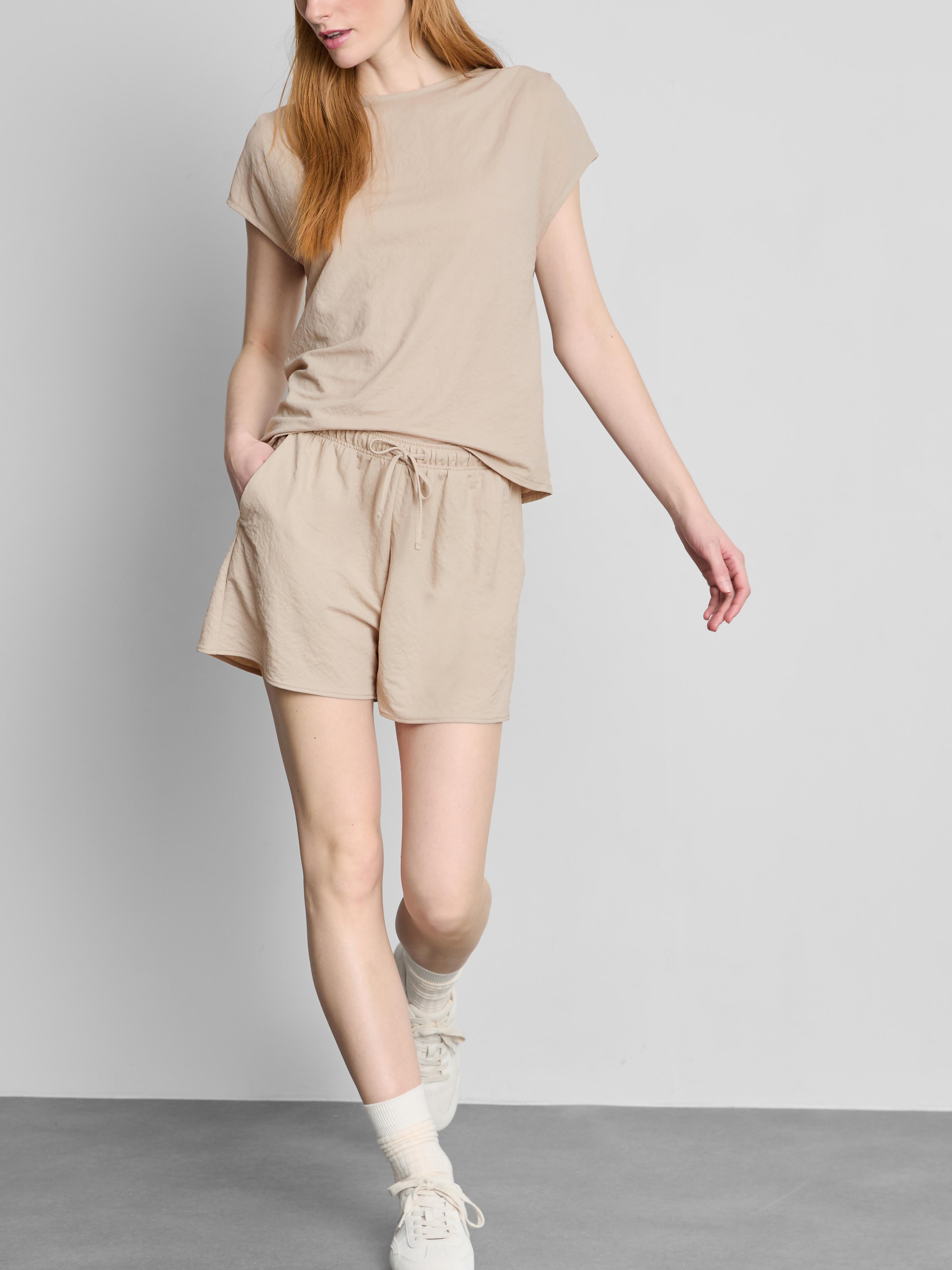 Pantaloncini strutturati con elastico