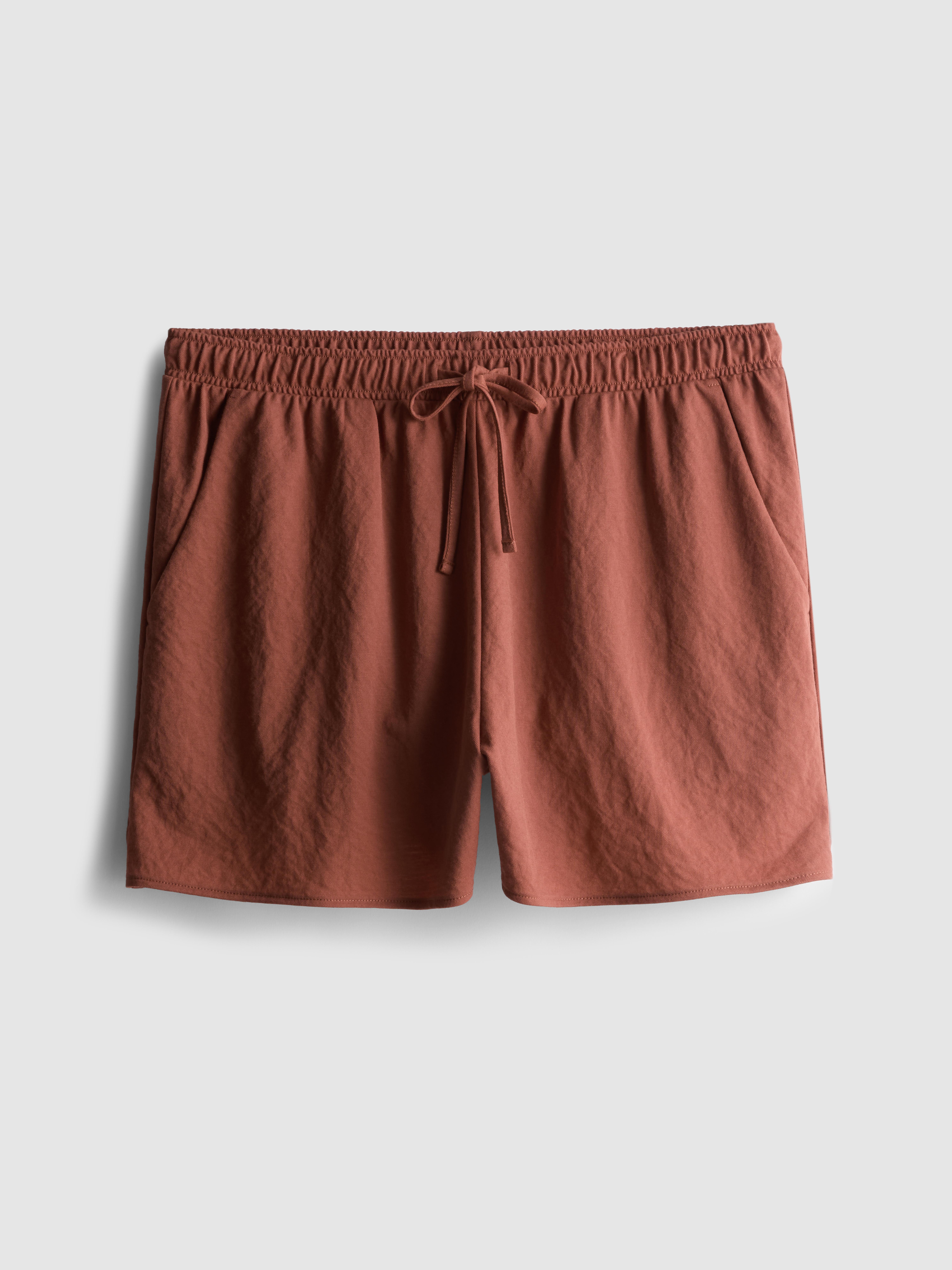 Strukturierte Shorts mit Kordelzug