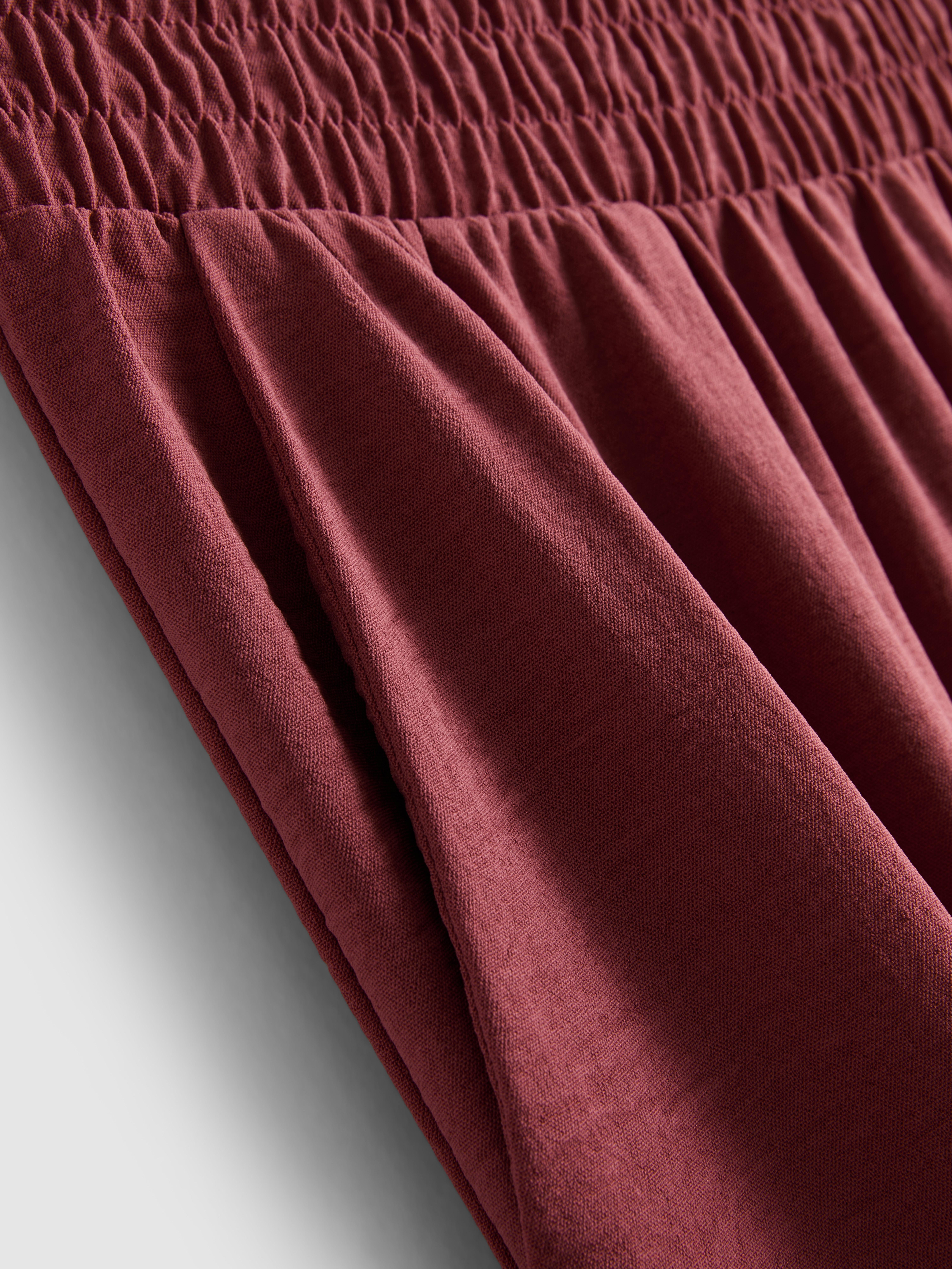 Pantalones de pernera ancha con cintura elástica