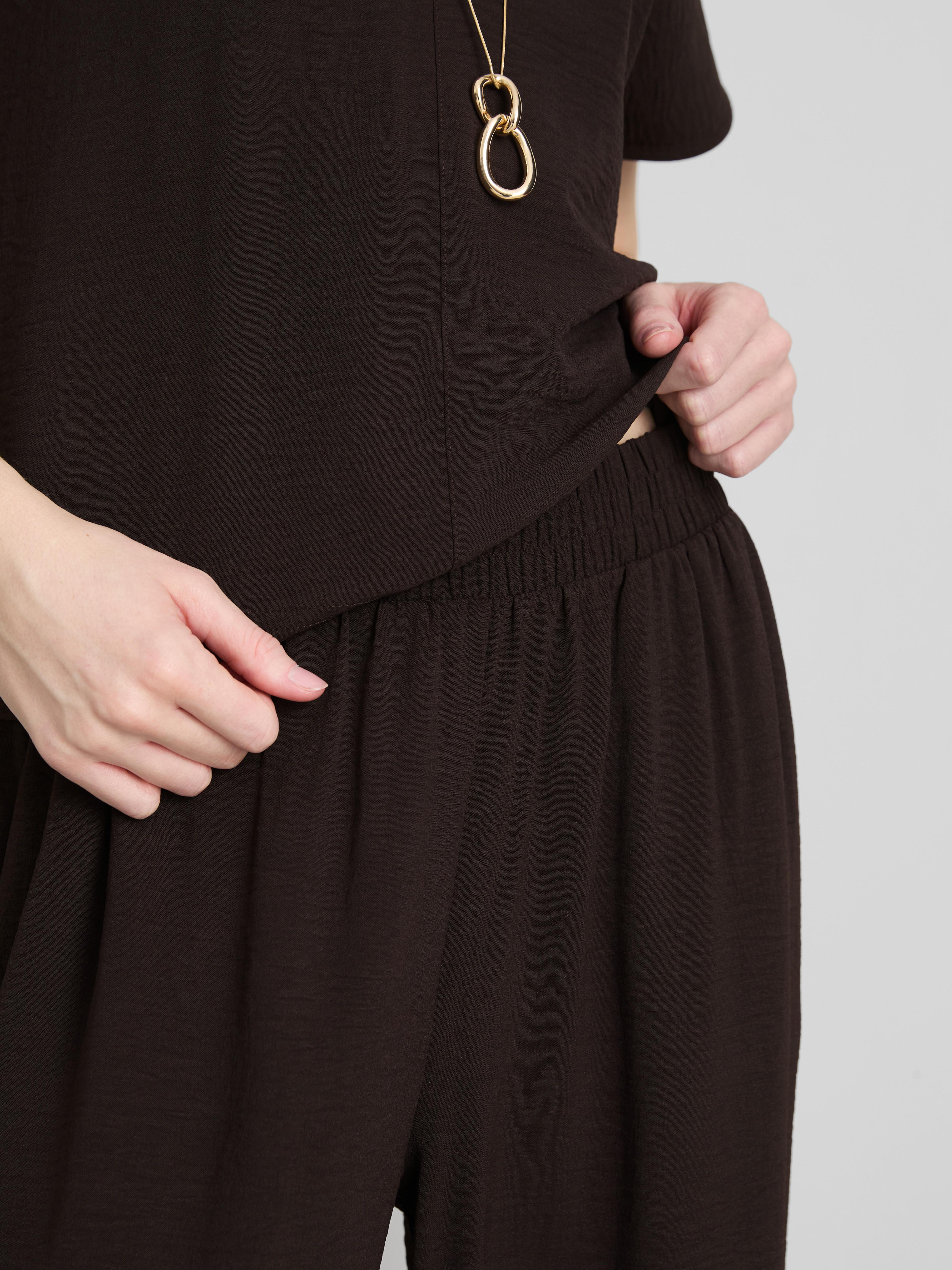 Elasticated Waist Wide Leg Trousers