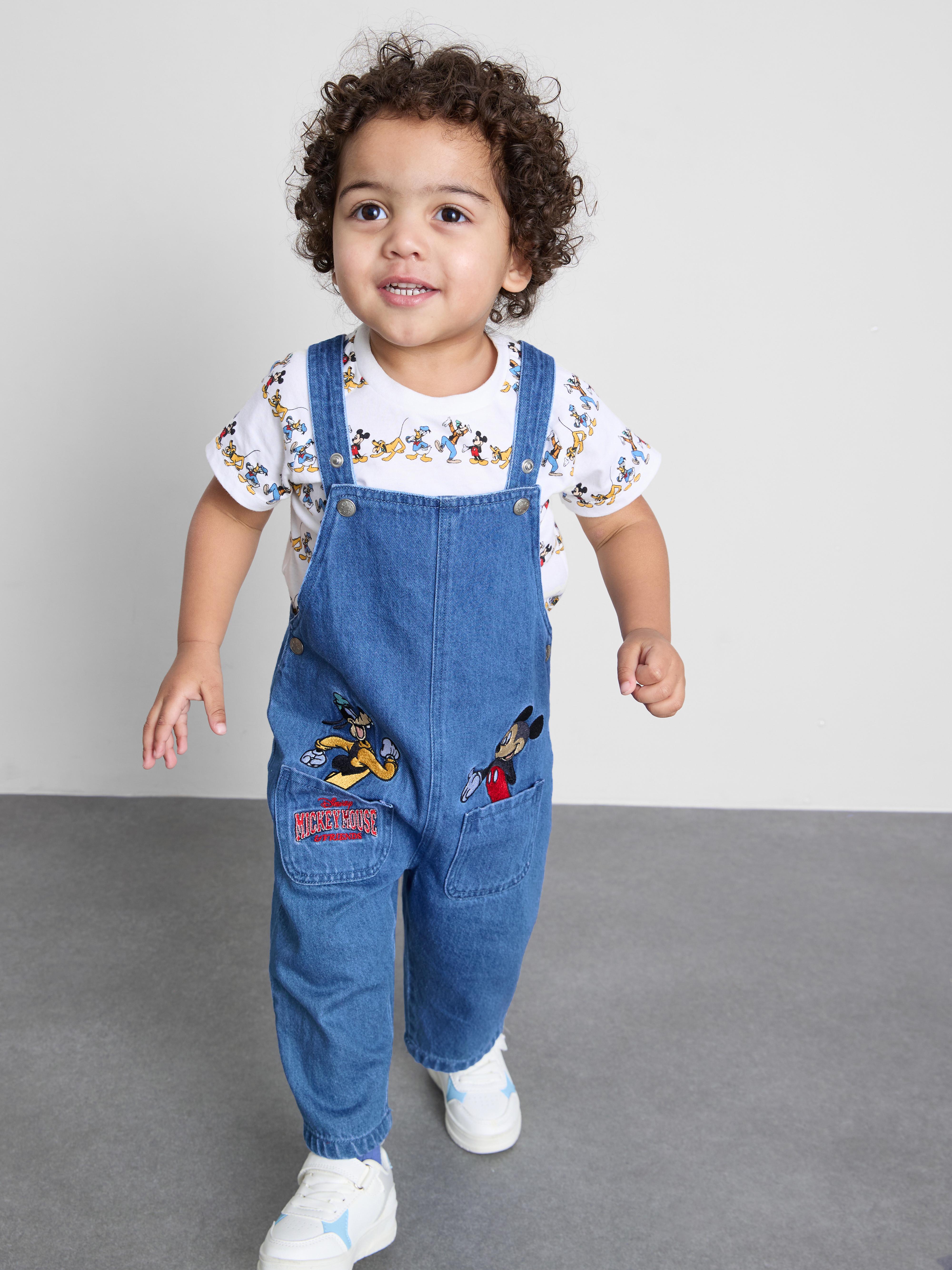 0–36 Monate | „Disney Micky Maus und Freunde“ T-Shirt und Latzhose