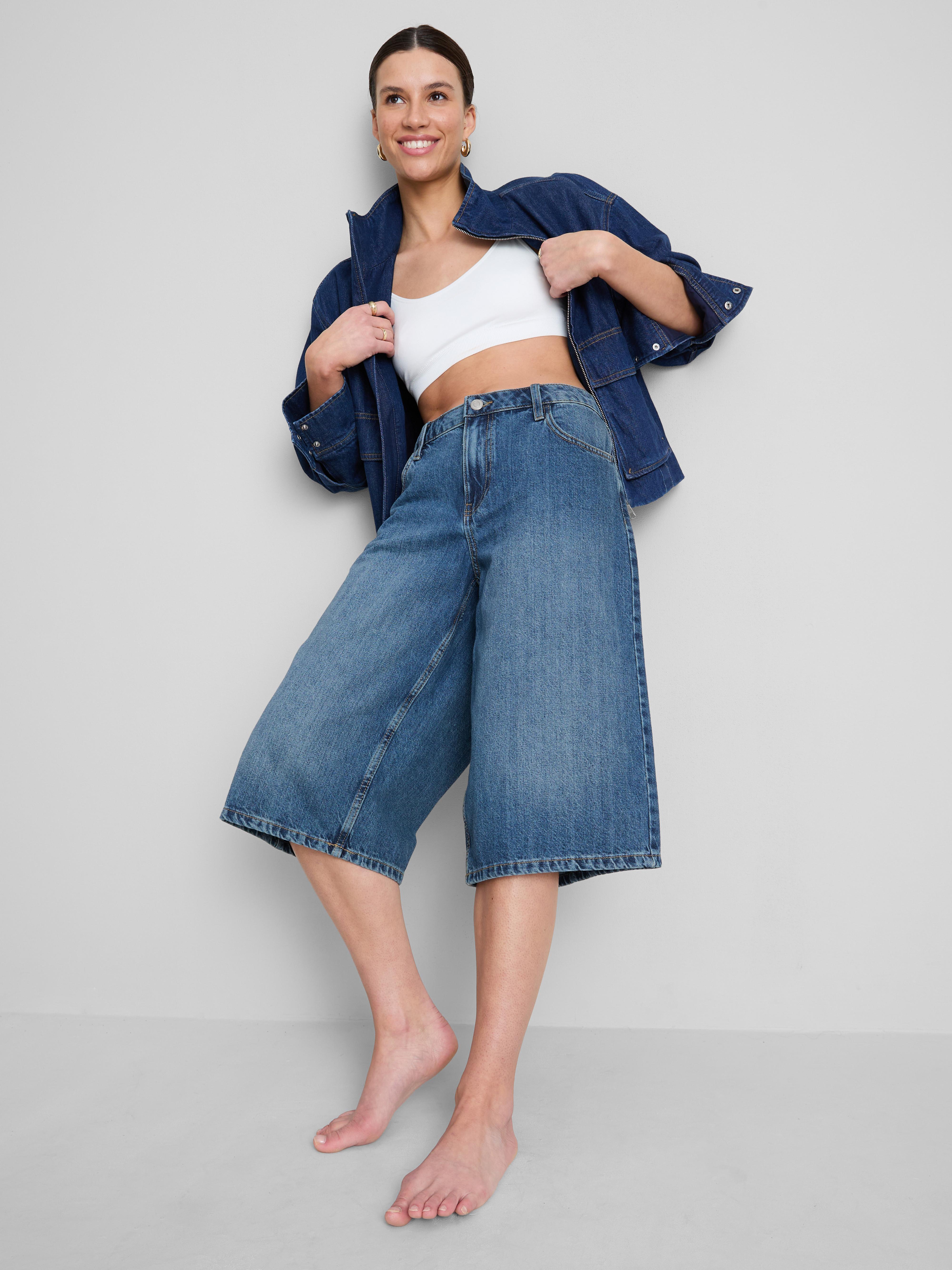 Cotton Denim Jorts