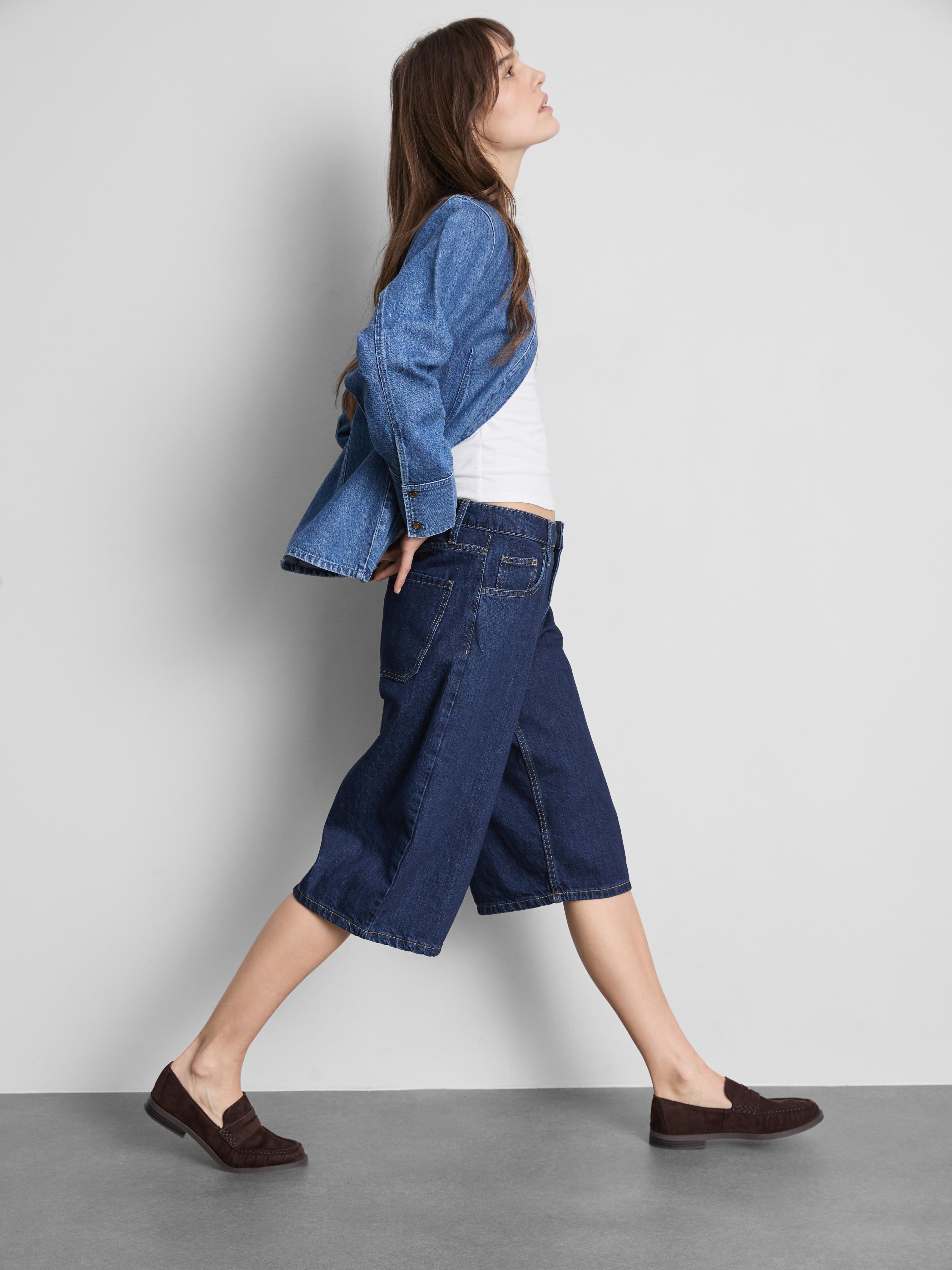 Bermudas vaqueras de algodón