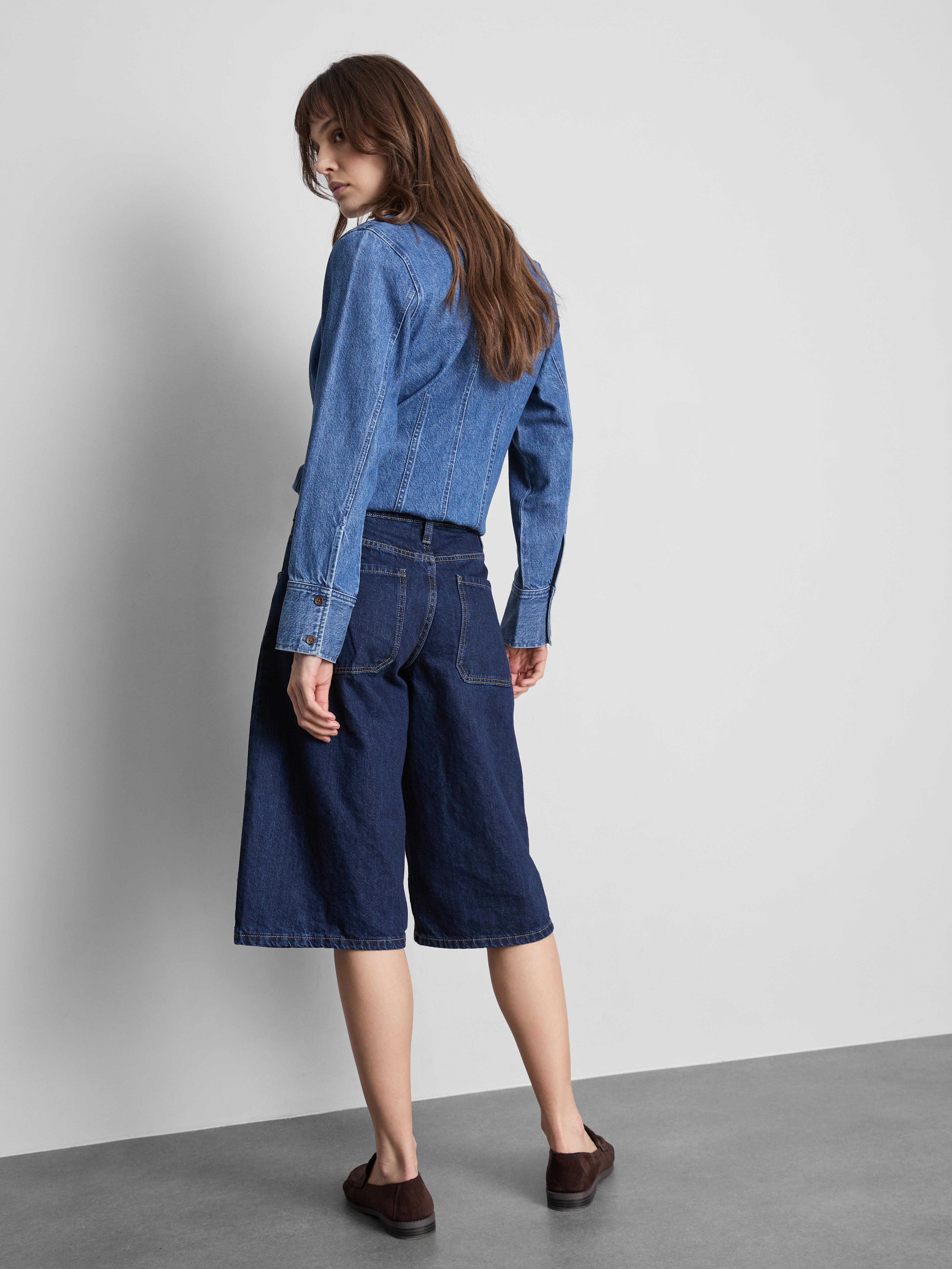 Bermudas vaqueras de algodón