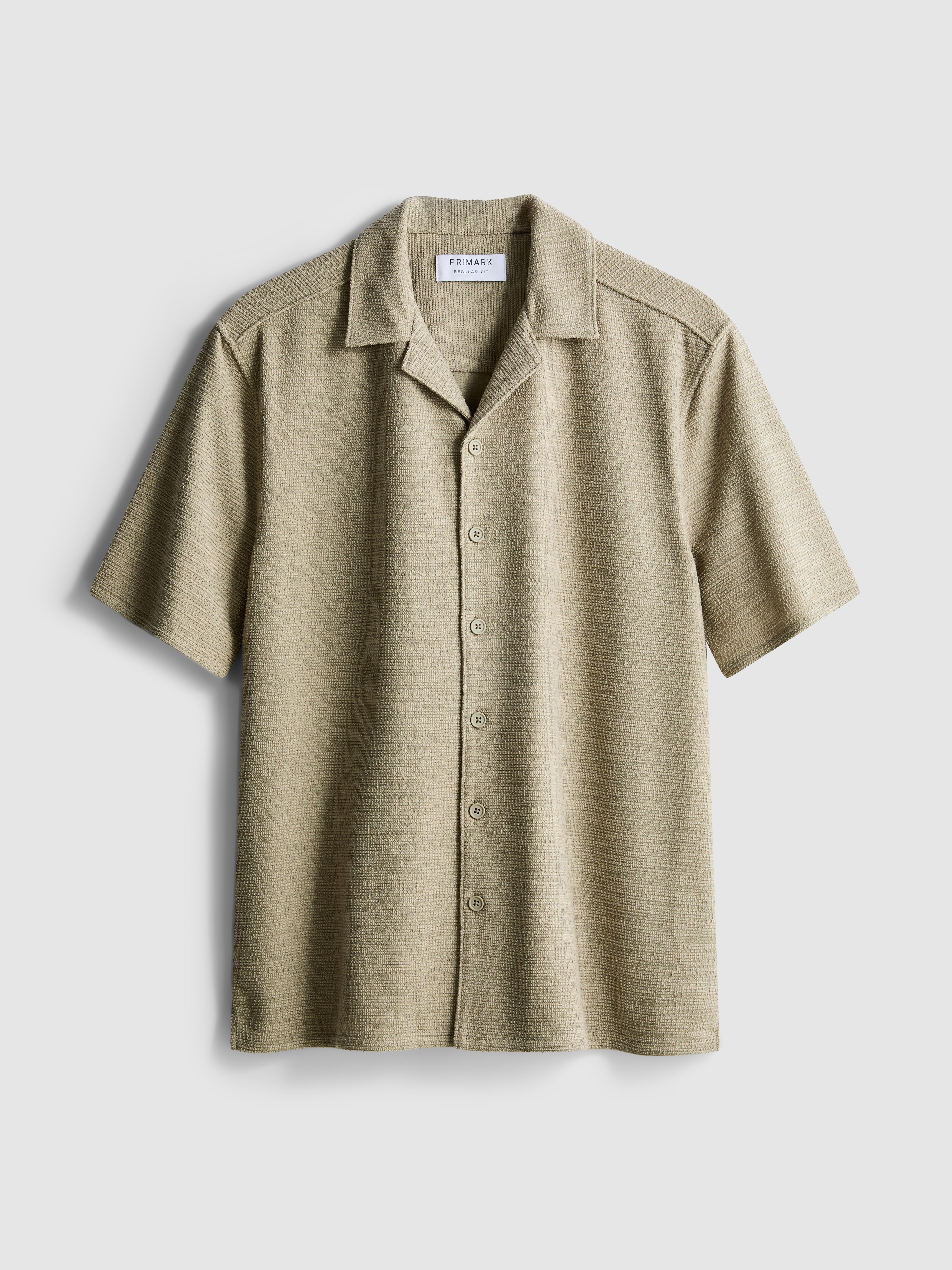 Kurzärmeliges, strukturiertes Shirt