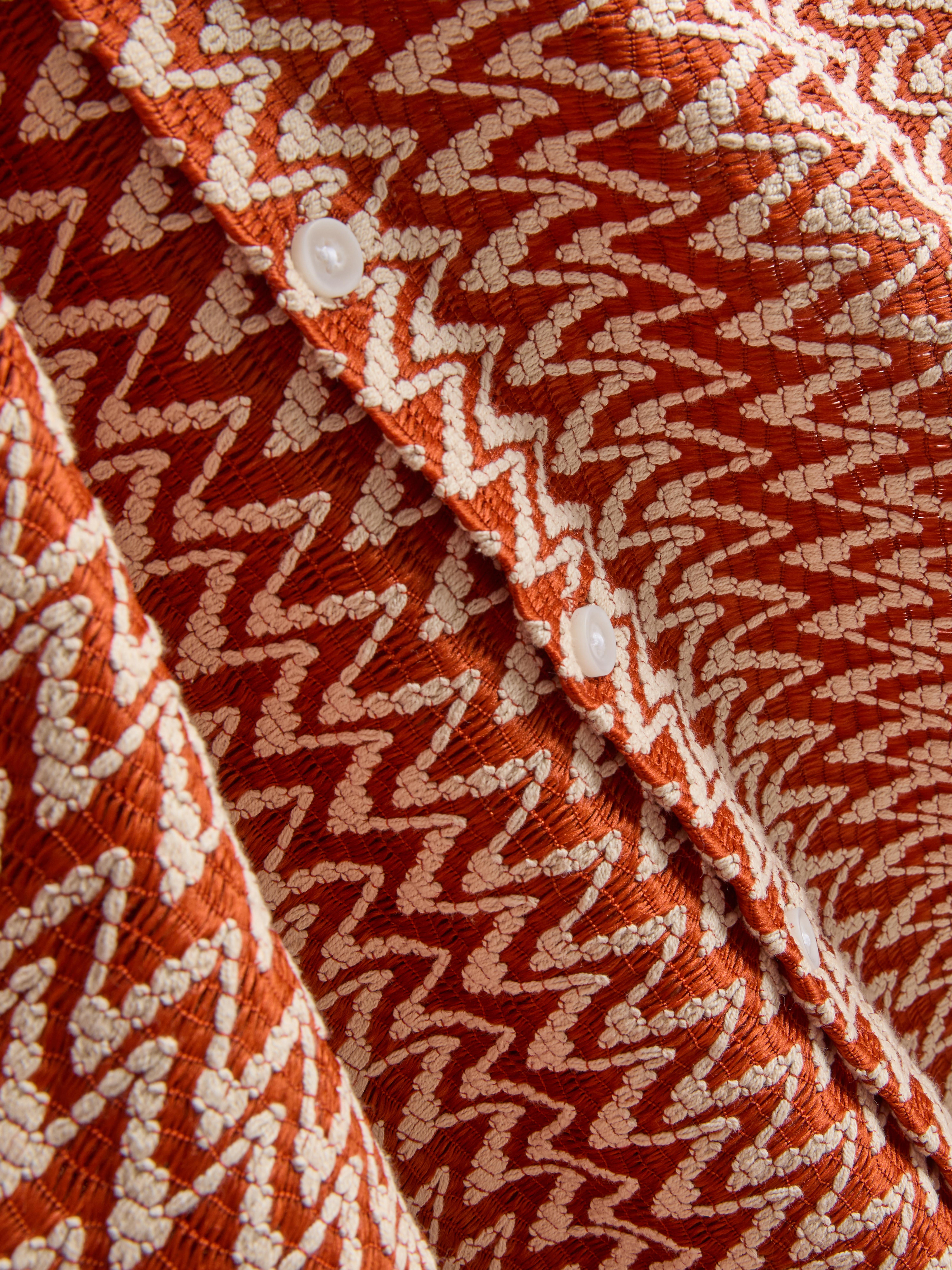 Chemise en crochet à motif zigzag