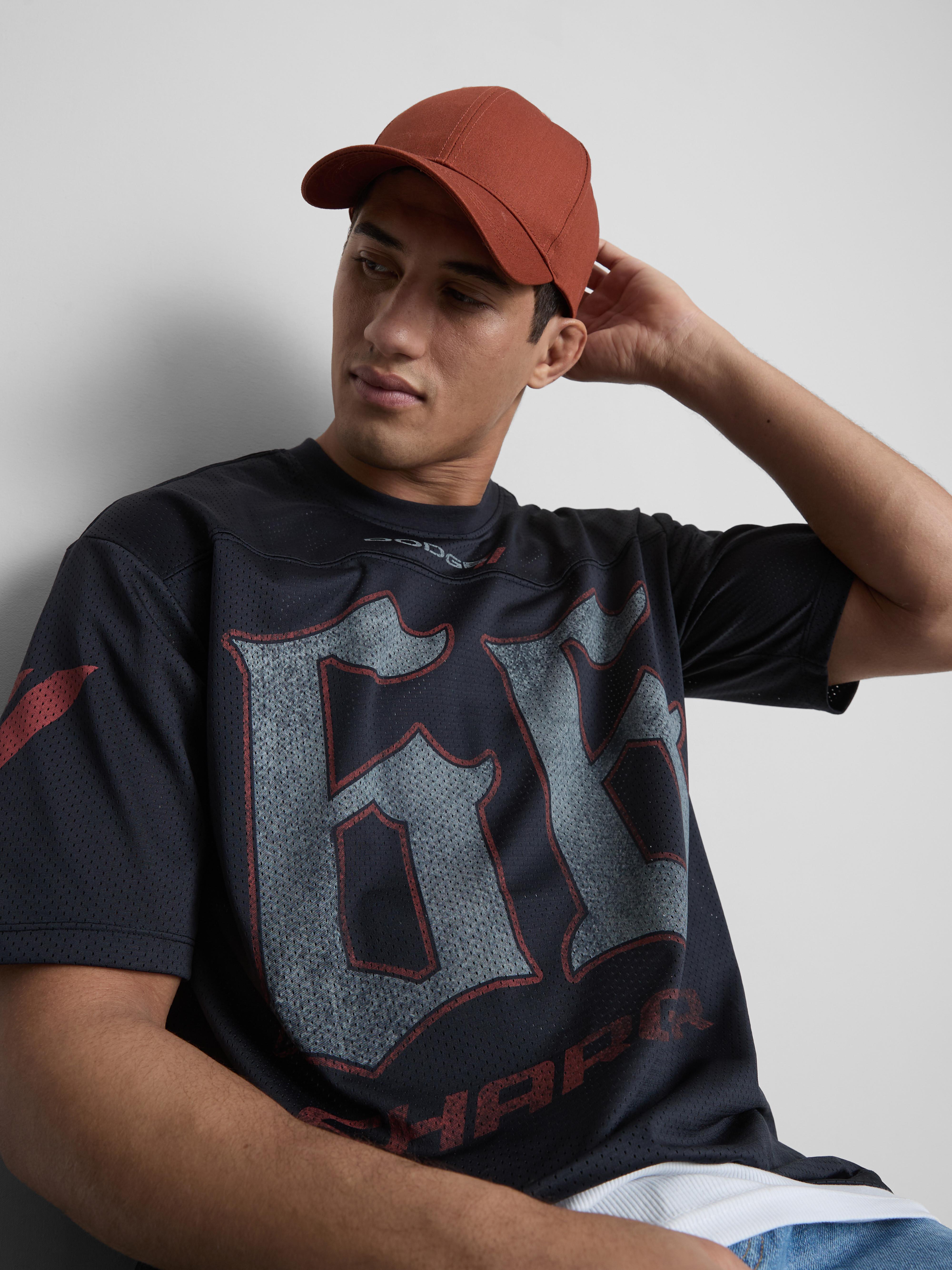 Men's Black Dodge Mesh T-Shirt