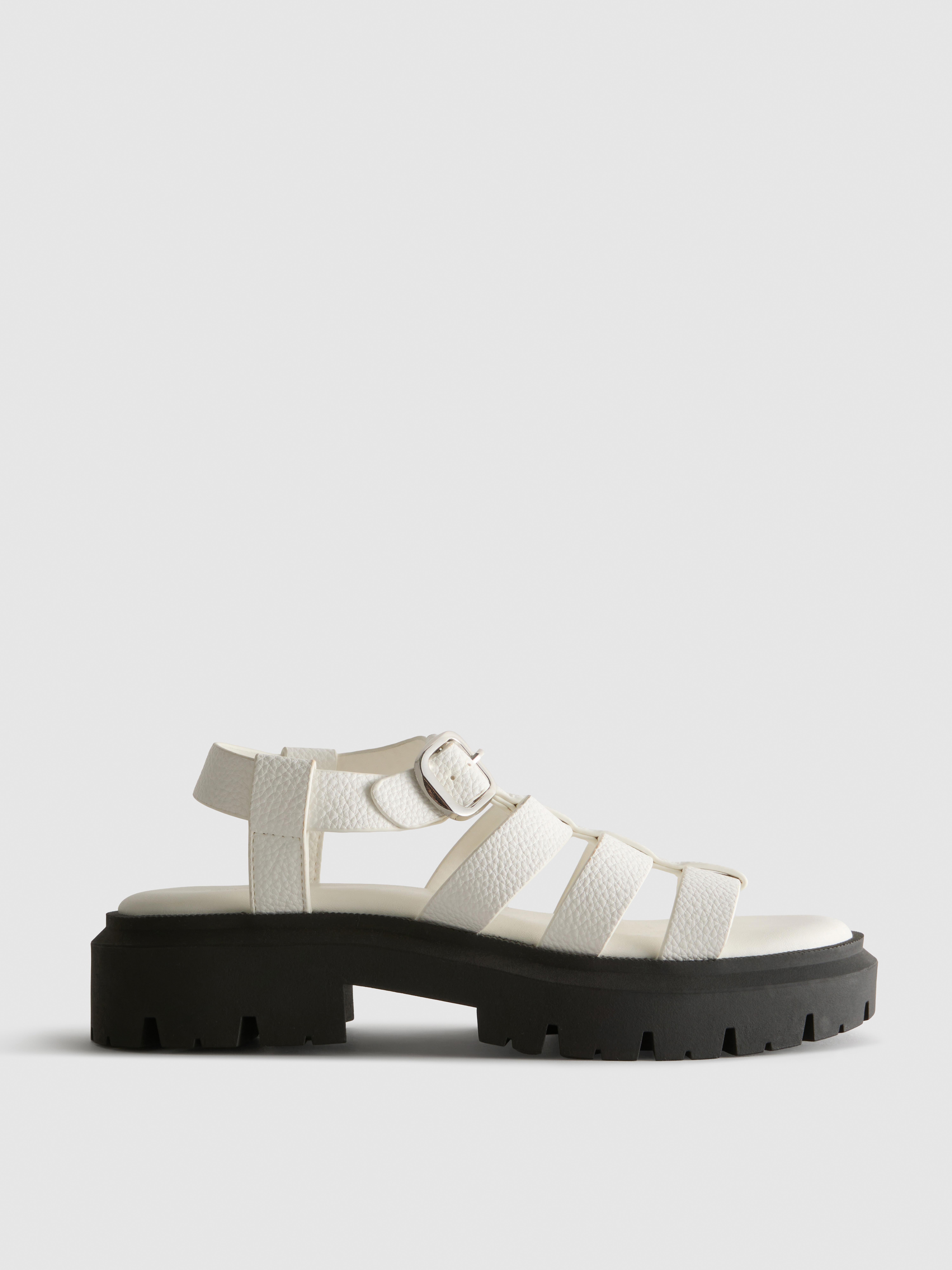 Sandalias cangrejeras de suela gruesa