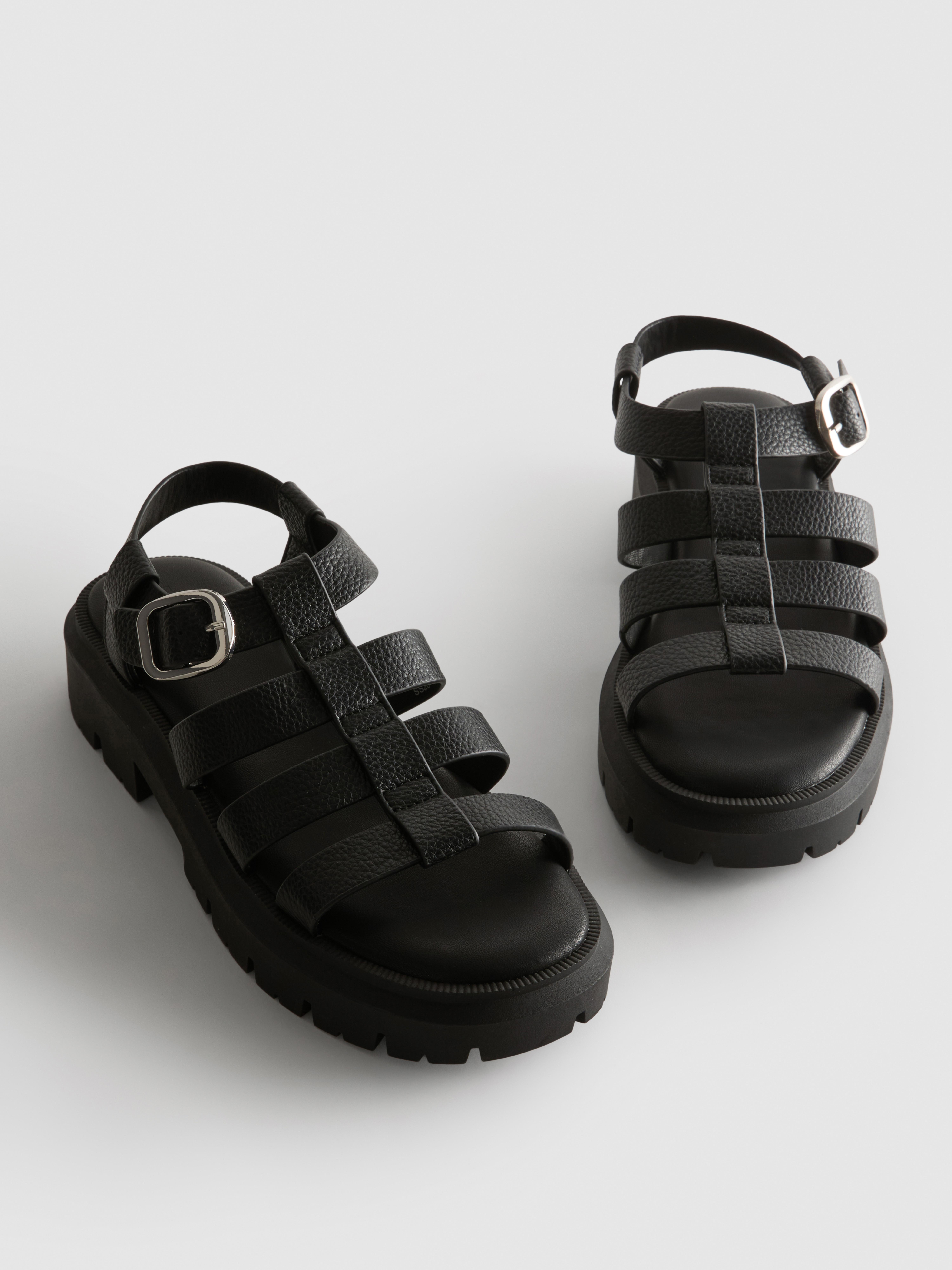 Sandali da pescatore spessi in pelle sintetica