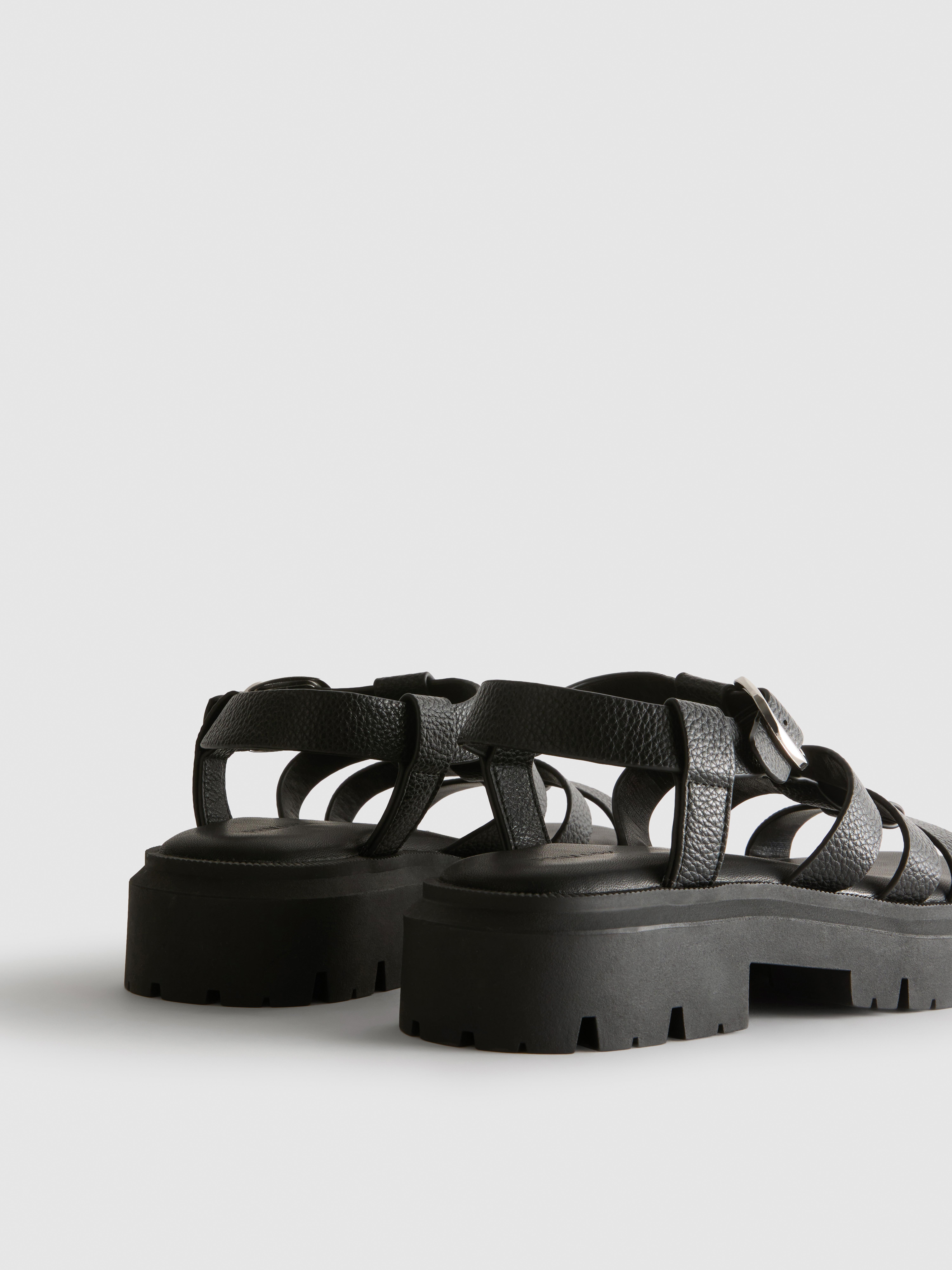 Sandali da pescatore spessi in pelle sintetica