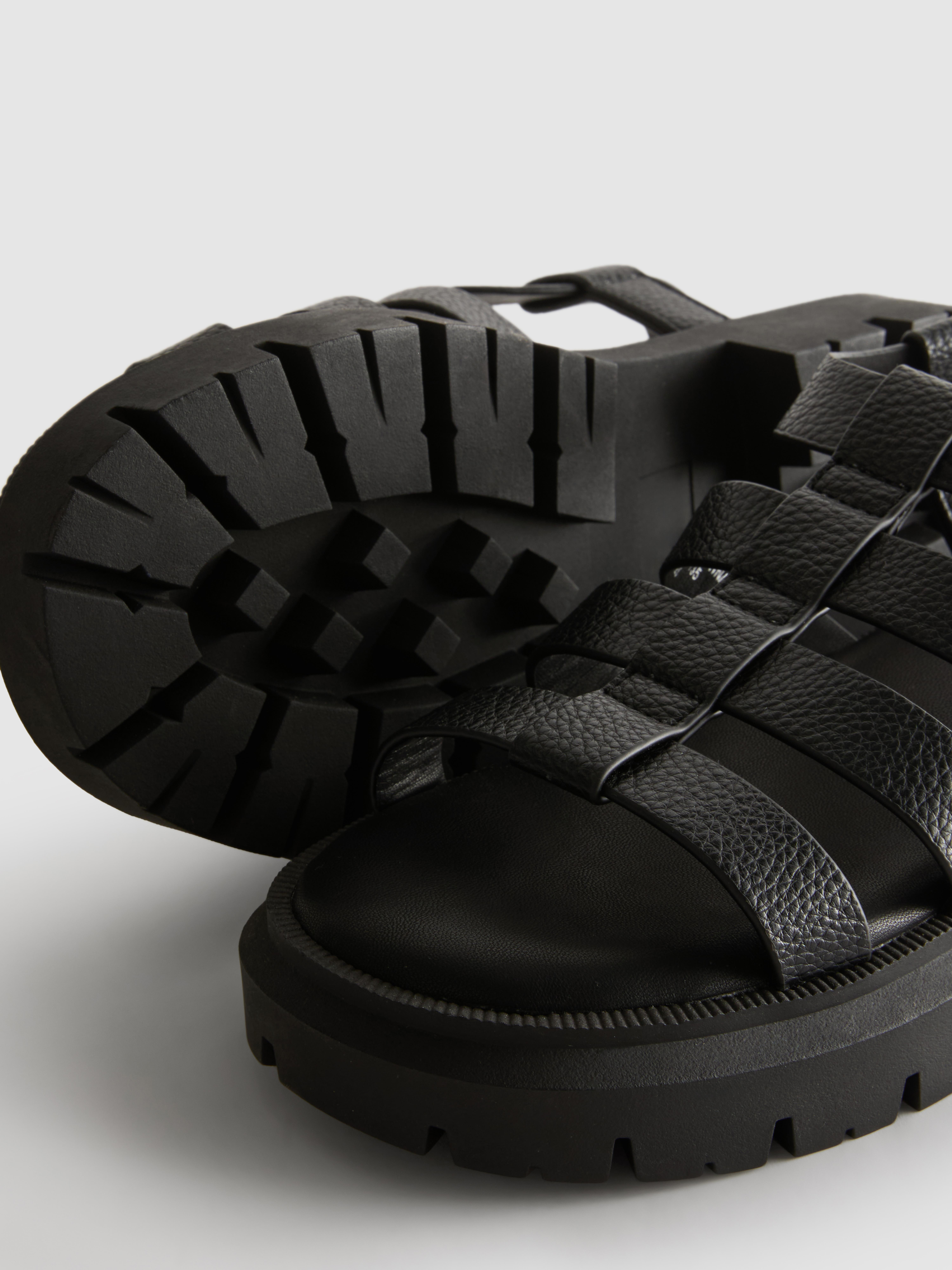 Sandali da pescatore spessi in pelle sintetica