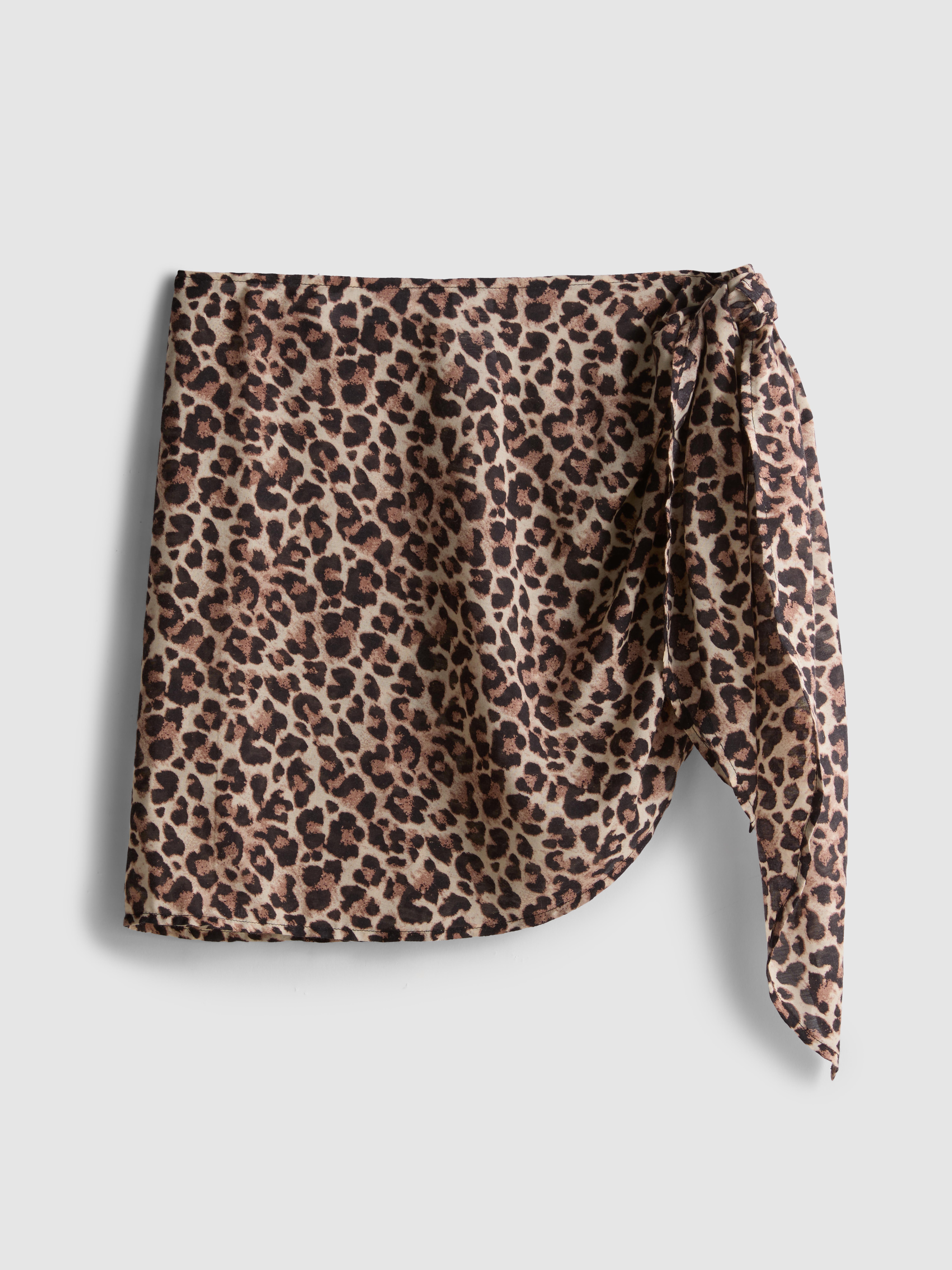 Women's Brown Printed Beach Sarong