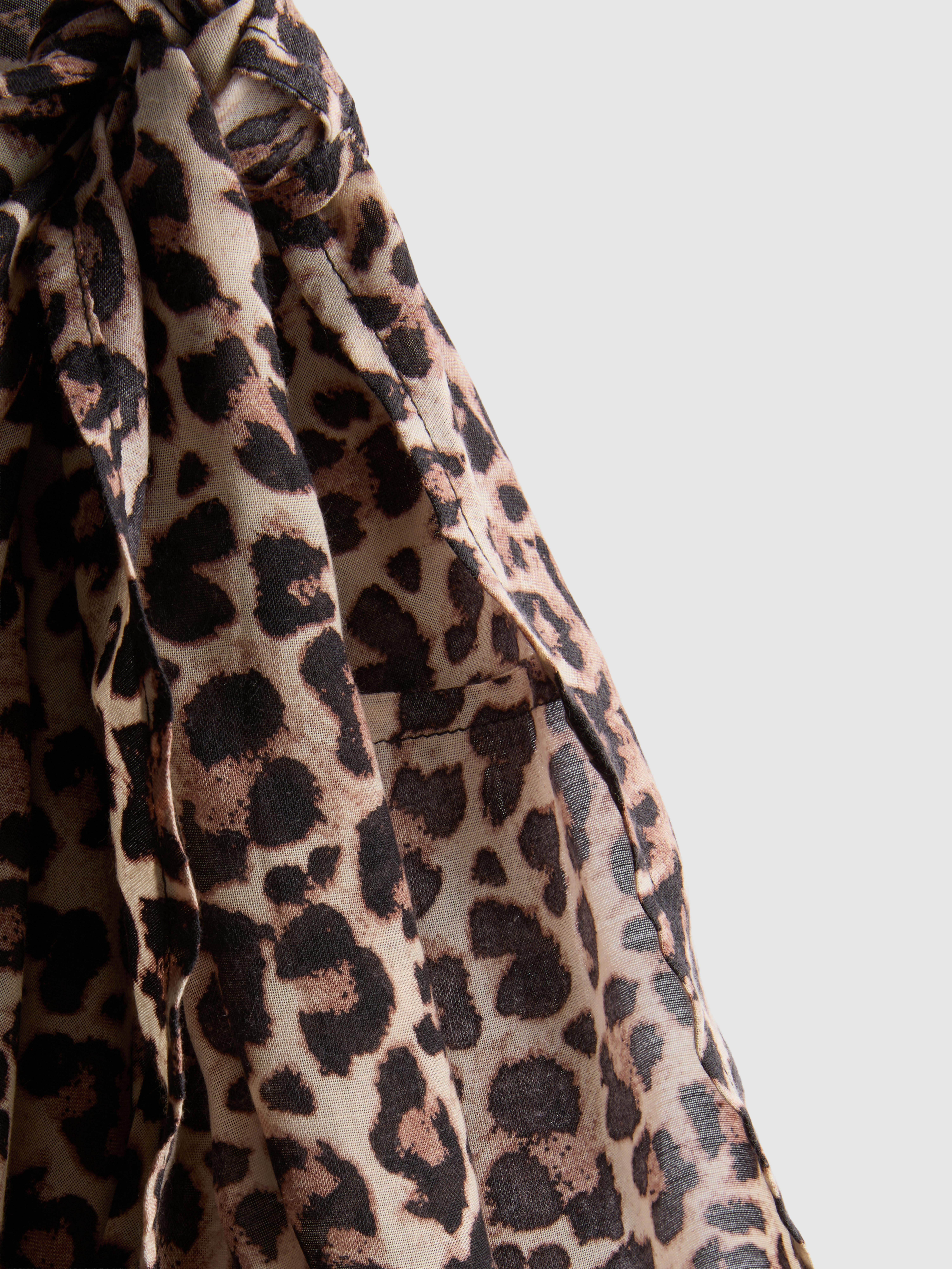 Women's Brown Printed Beach Sarong