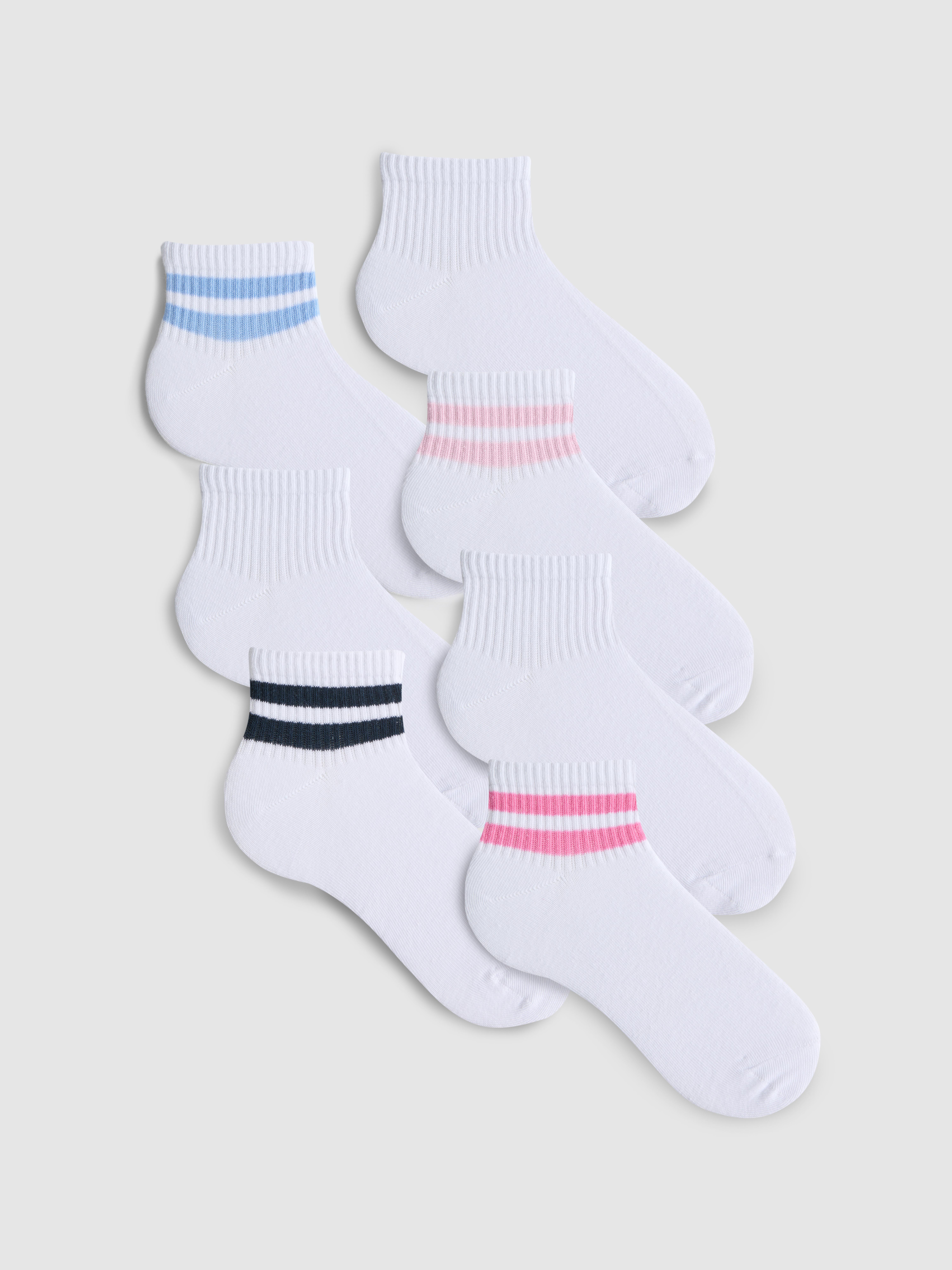 7pk Quarter Sports Socks