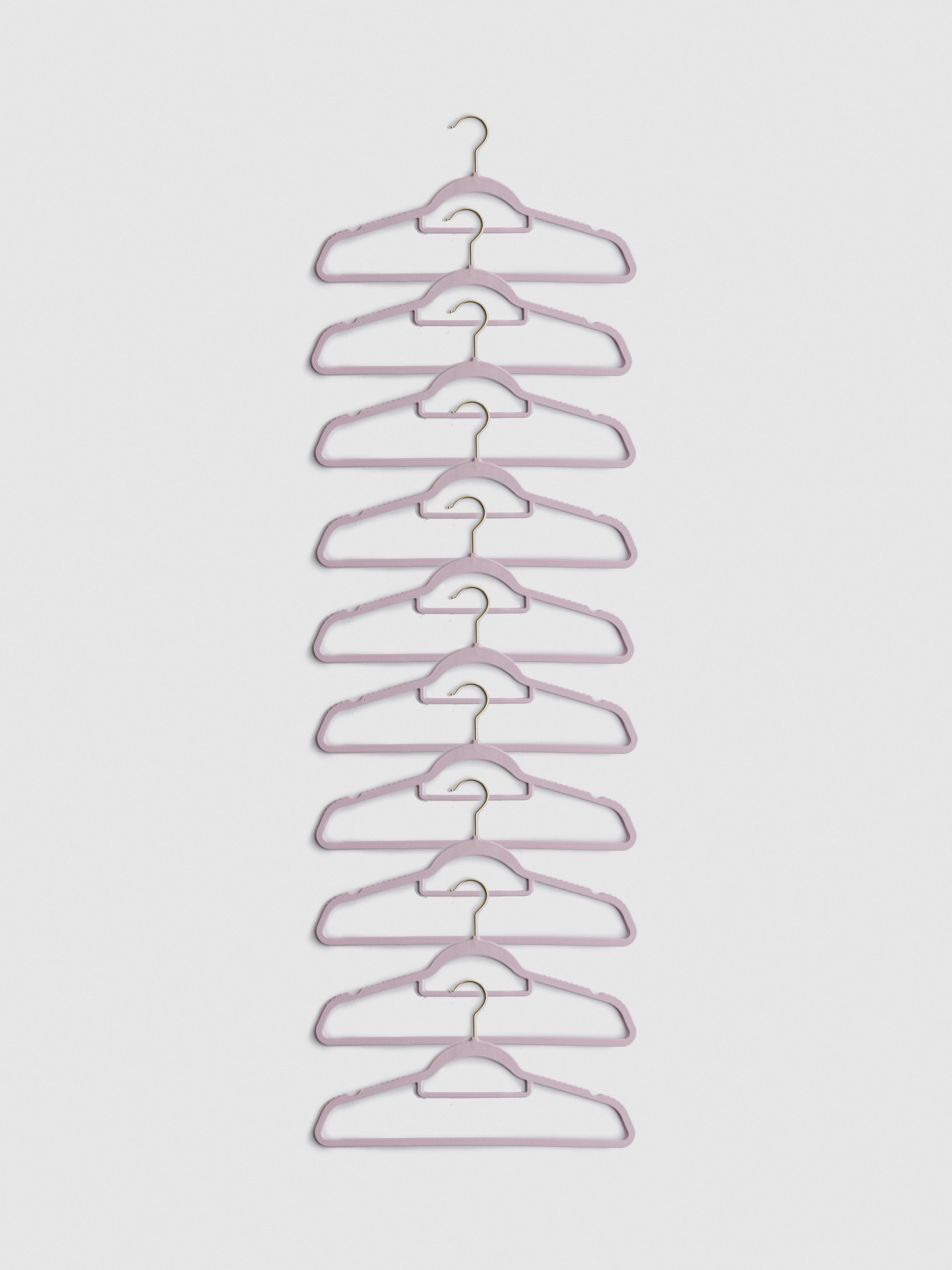Blush 10-Pack Clothes Hangers