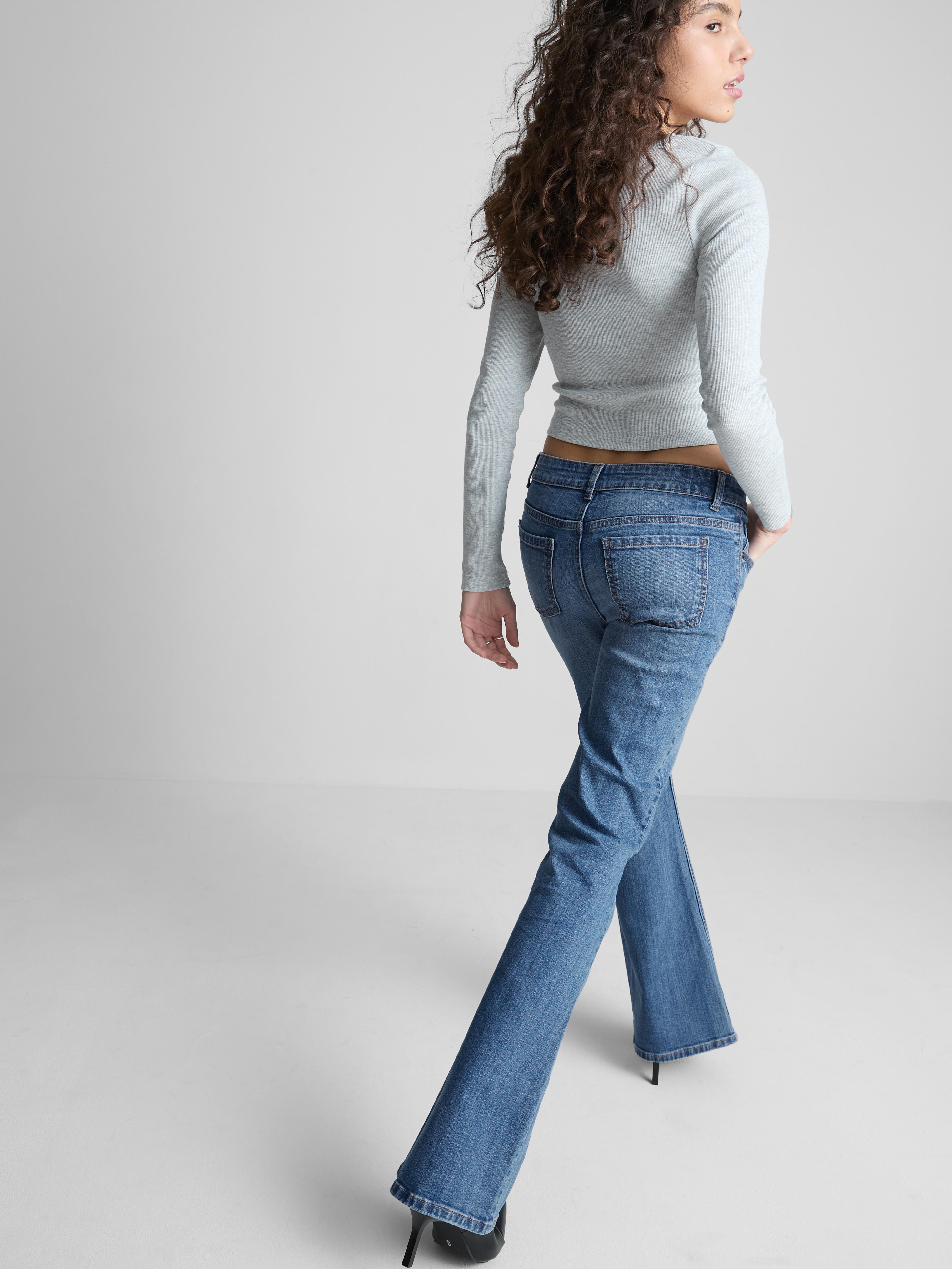Women's Blue Heather The Primark Scene | Low-Rise Flared Jeans