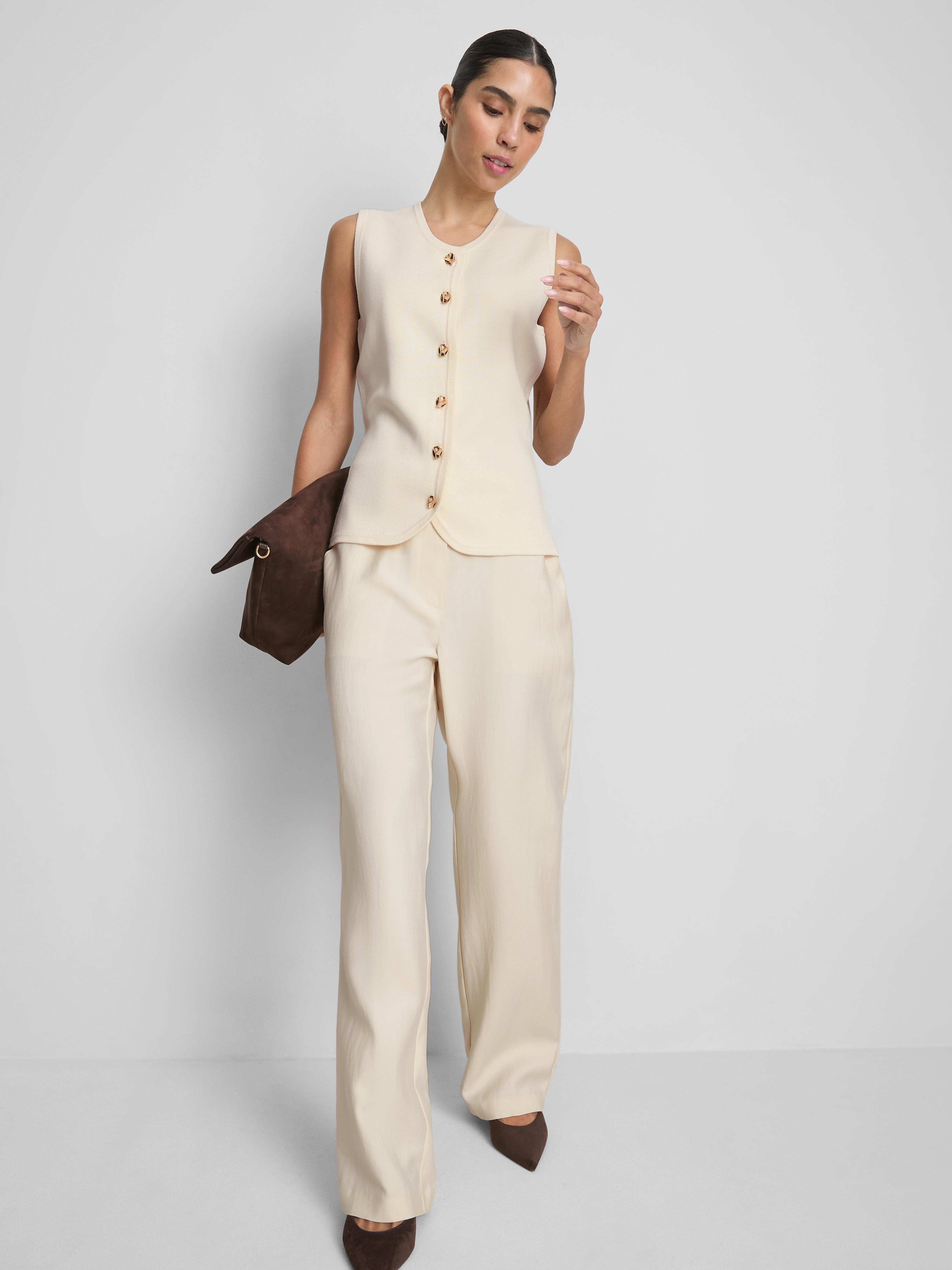 Gebreid gilet met knopen By Coleen