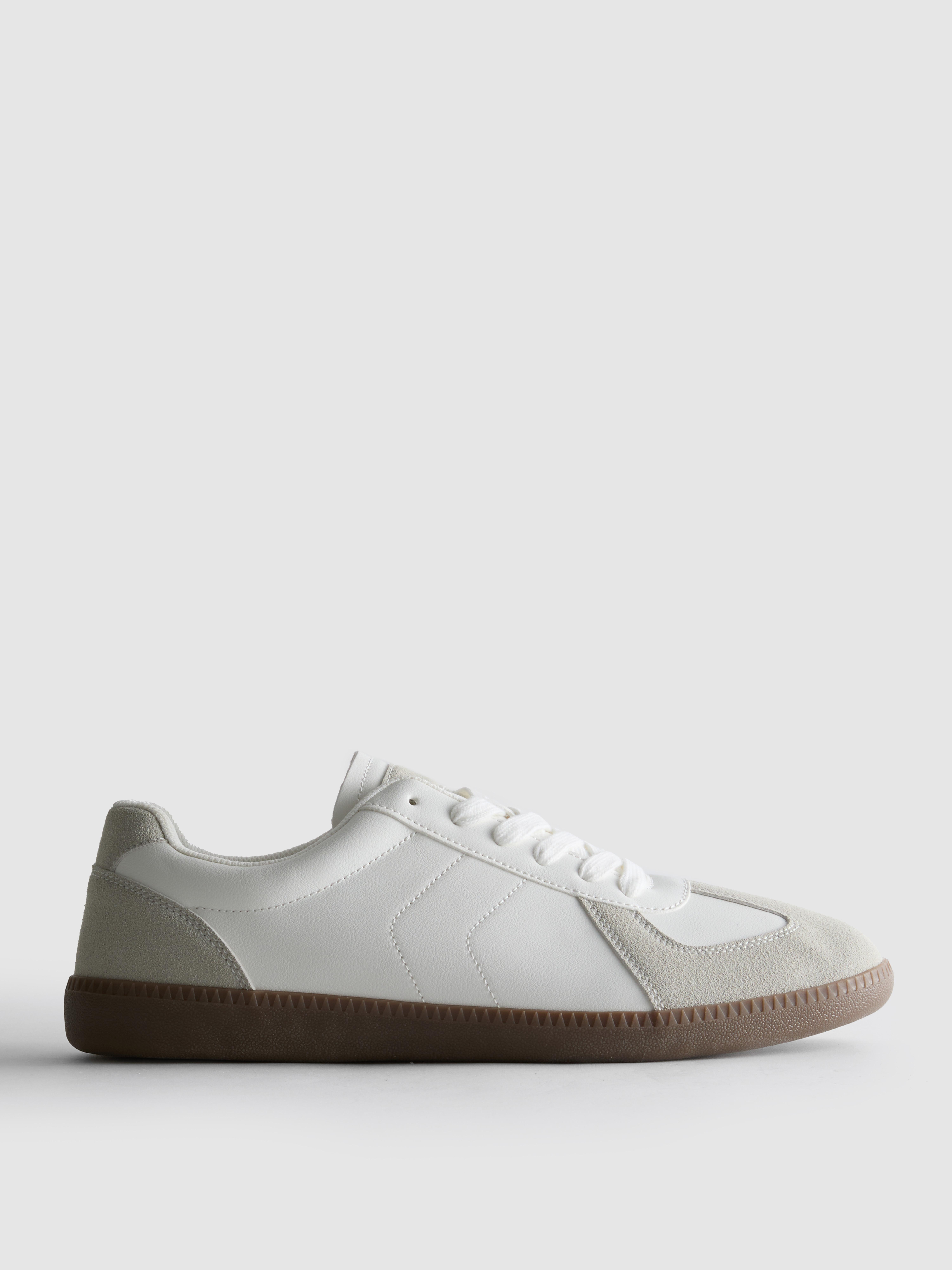Men's White Low Top Sneakers