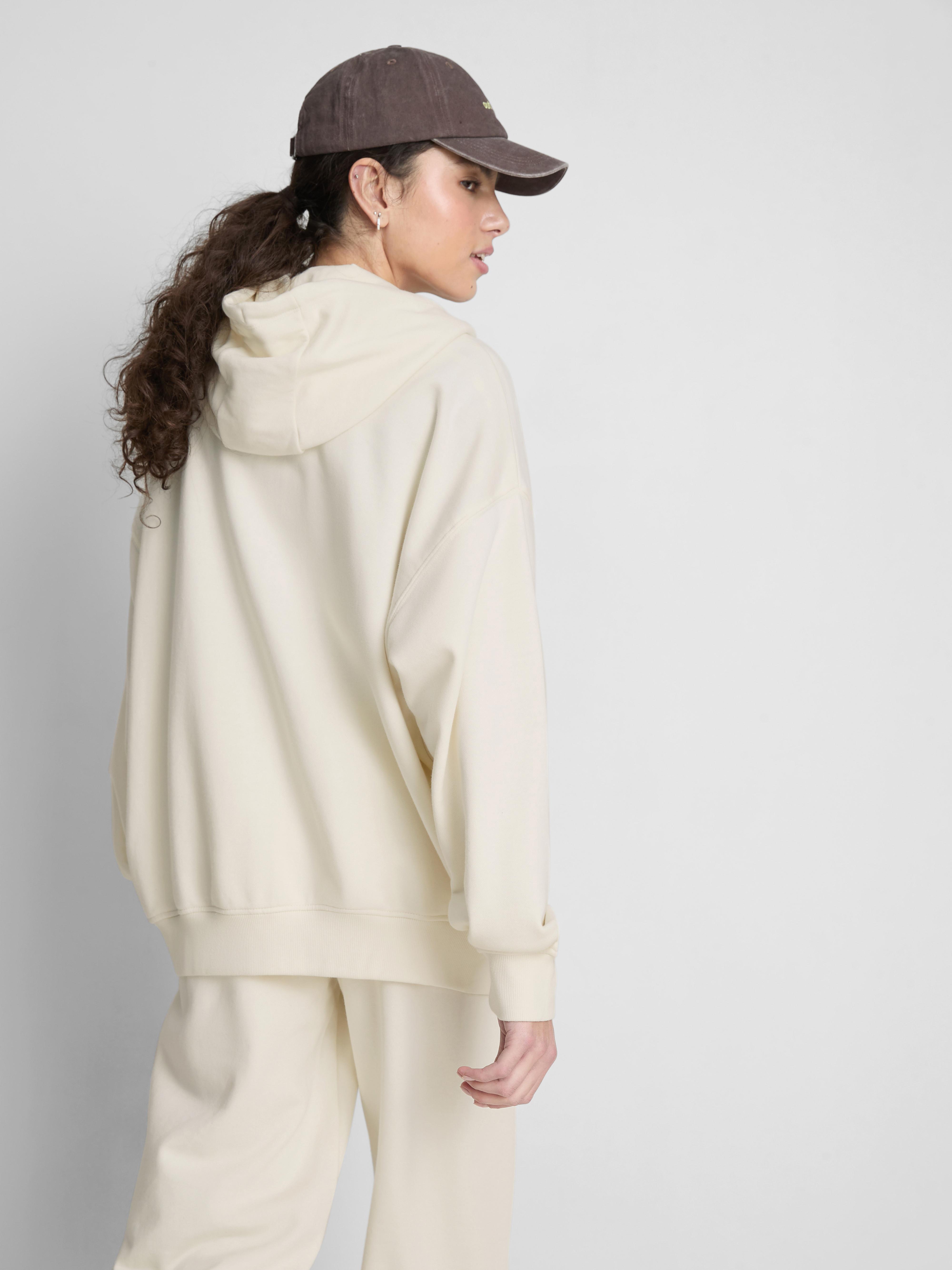 Women's Ivory The Primark Scene | Oversized Zip-Up Hoodie