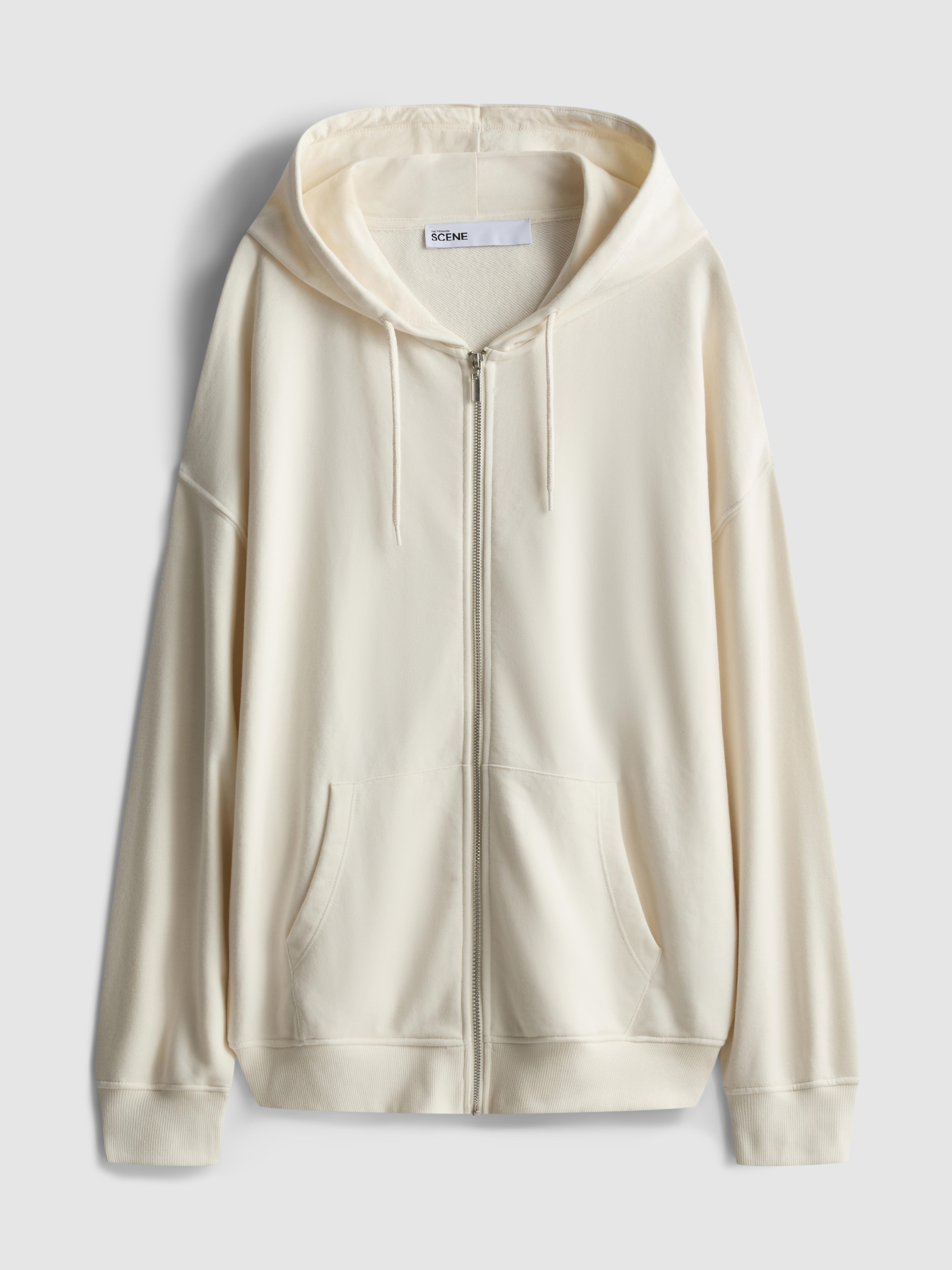 Women's Ivory The Primark Scene | Oversized Zip-Up Hoodie
