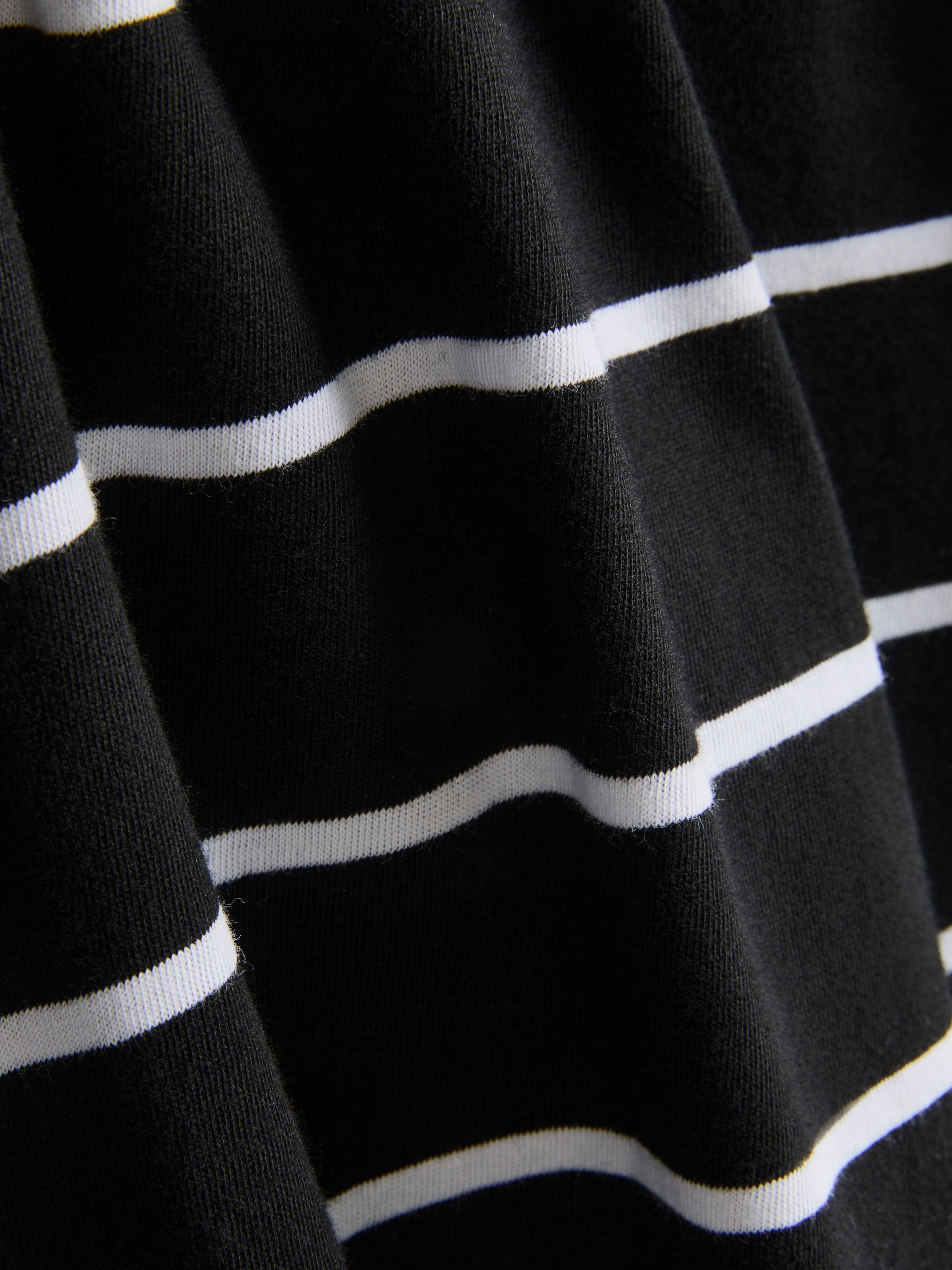 Pure Cotton Striped V-Neck T-Shirt