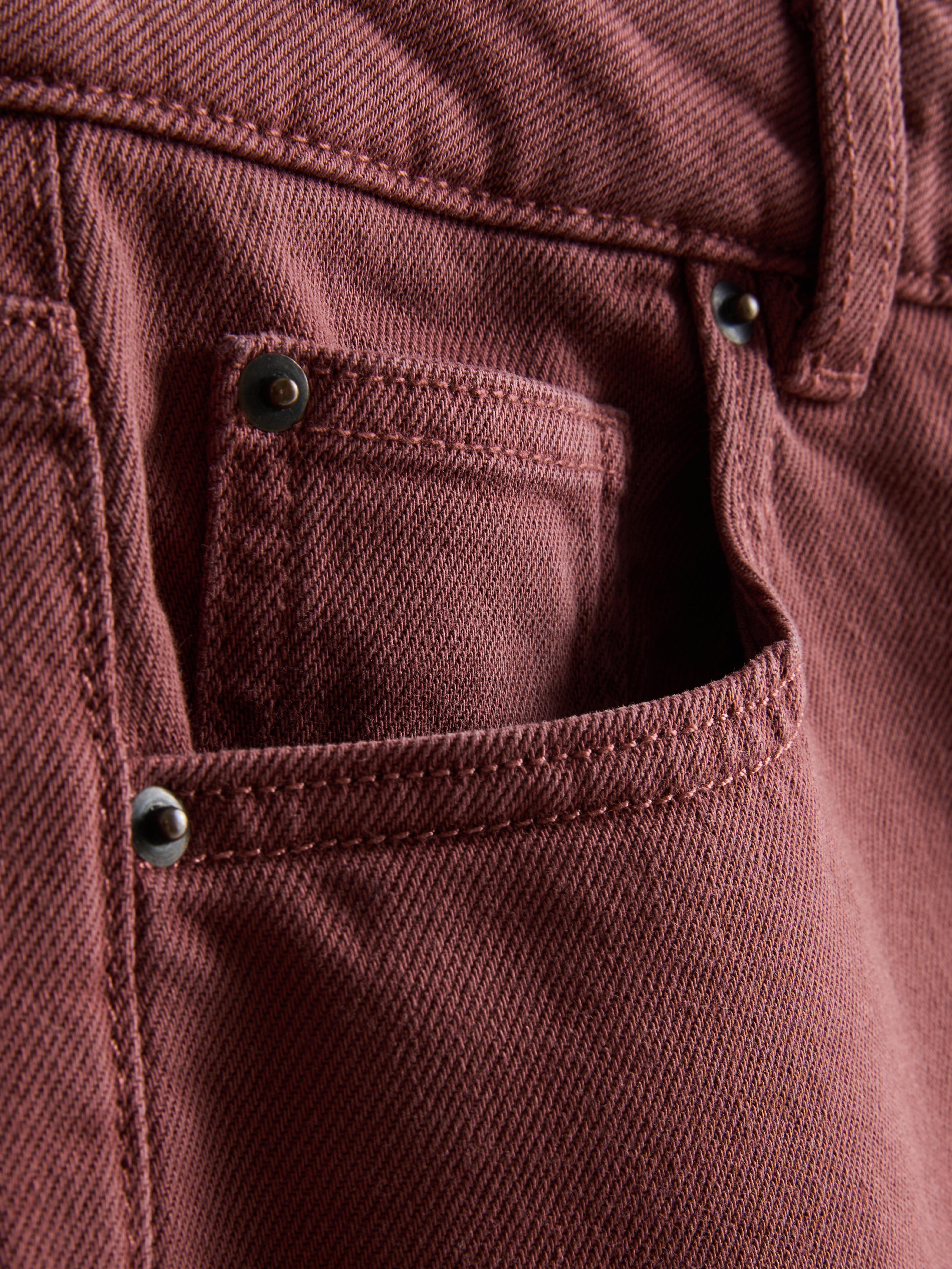 Denim Cropped Wide-Leg Jeans