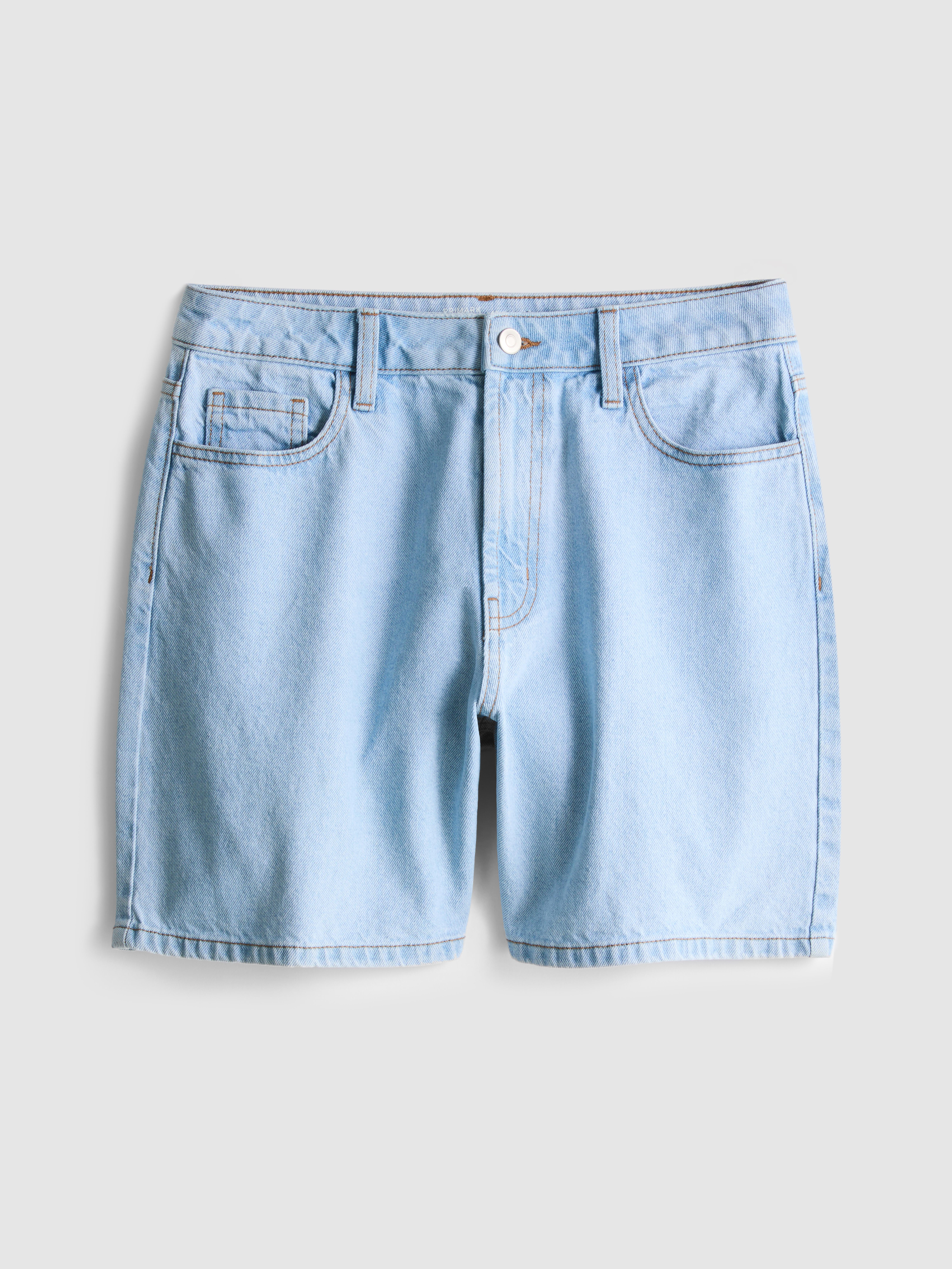 Cotton Denim Bermuda Shorts