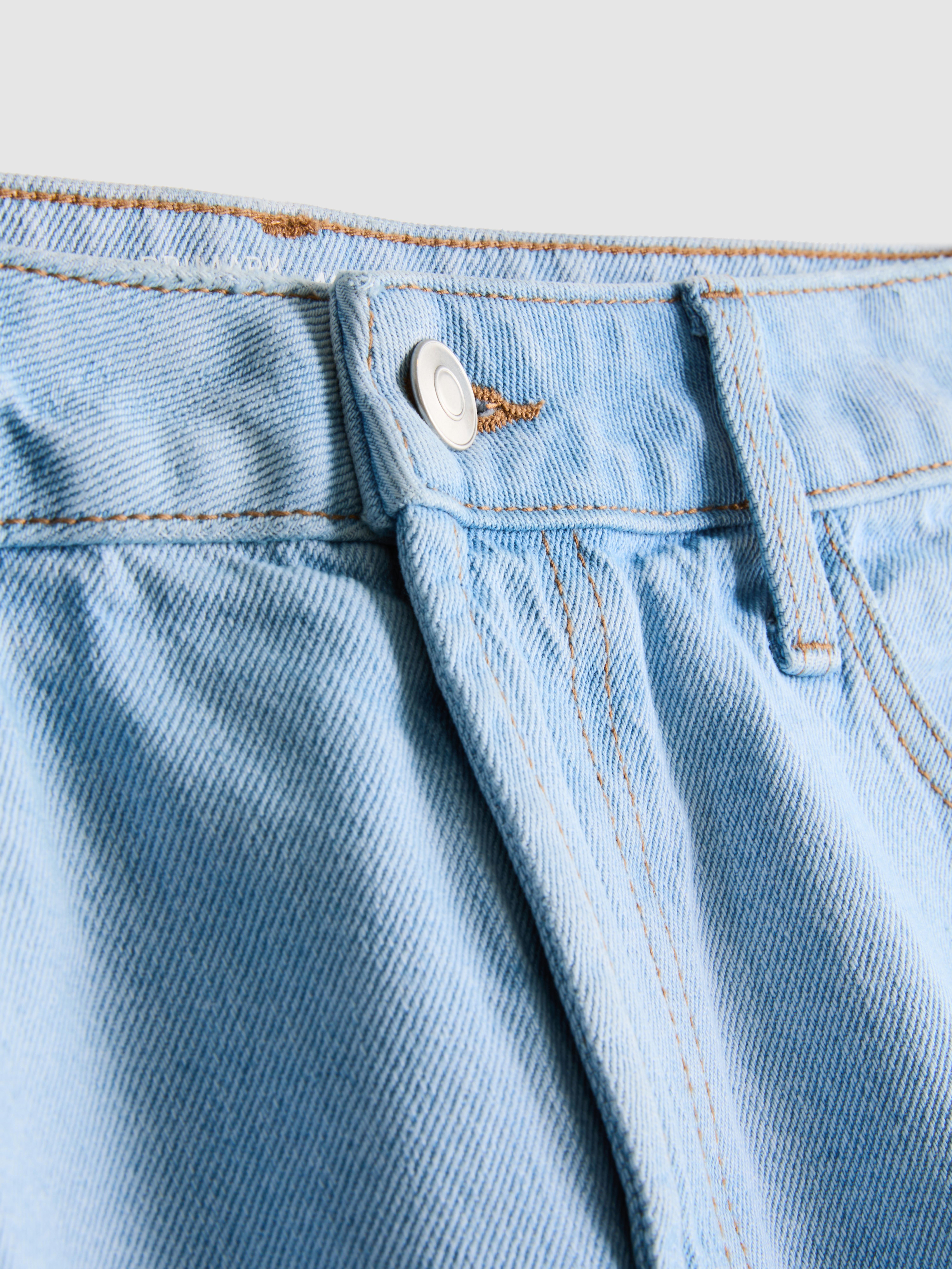 Cotton Denim Bermuda Shorts
