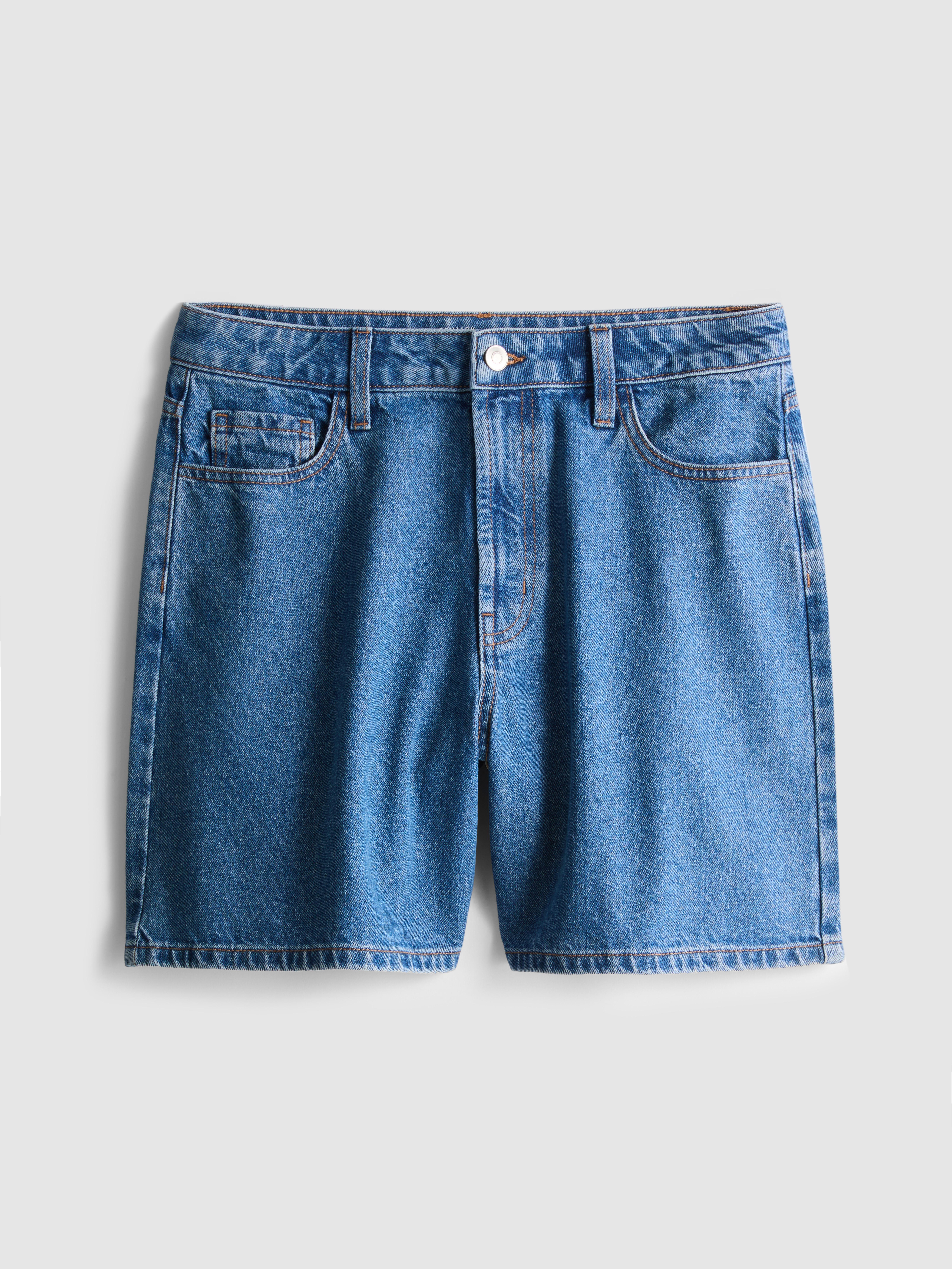 Denim katoenen bermuda