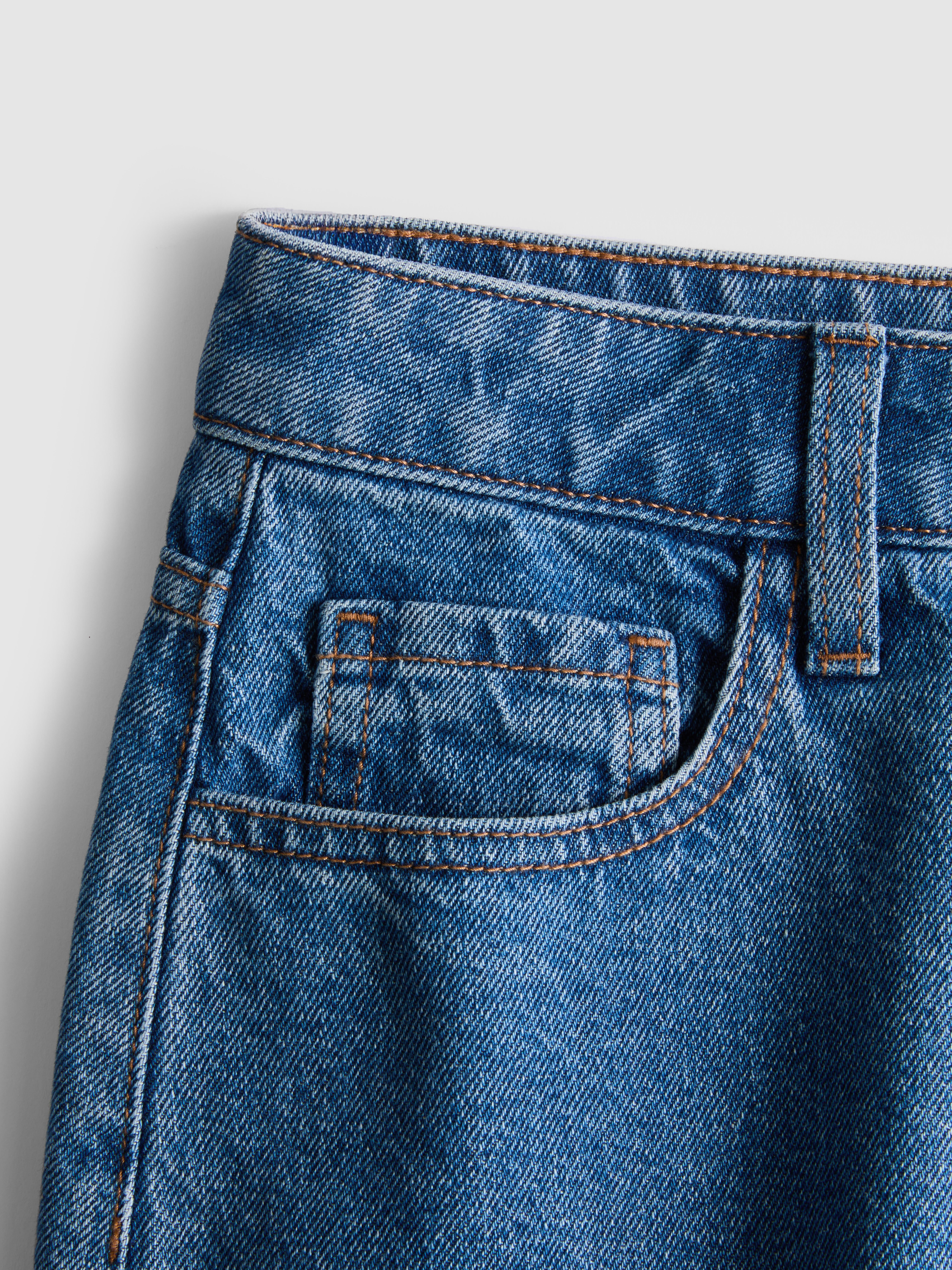 Denim katoenen bermuda