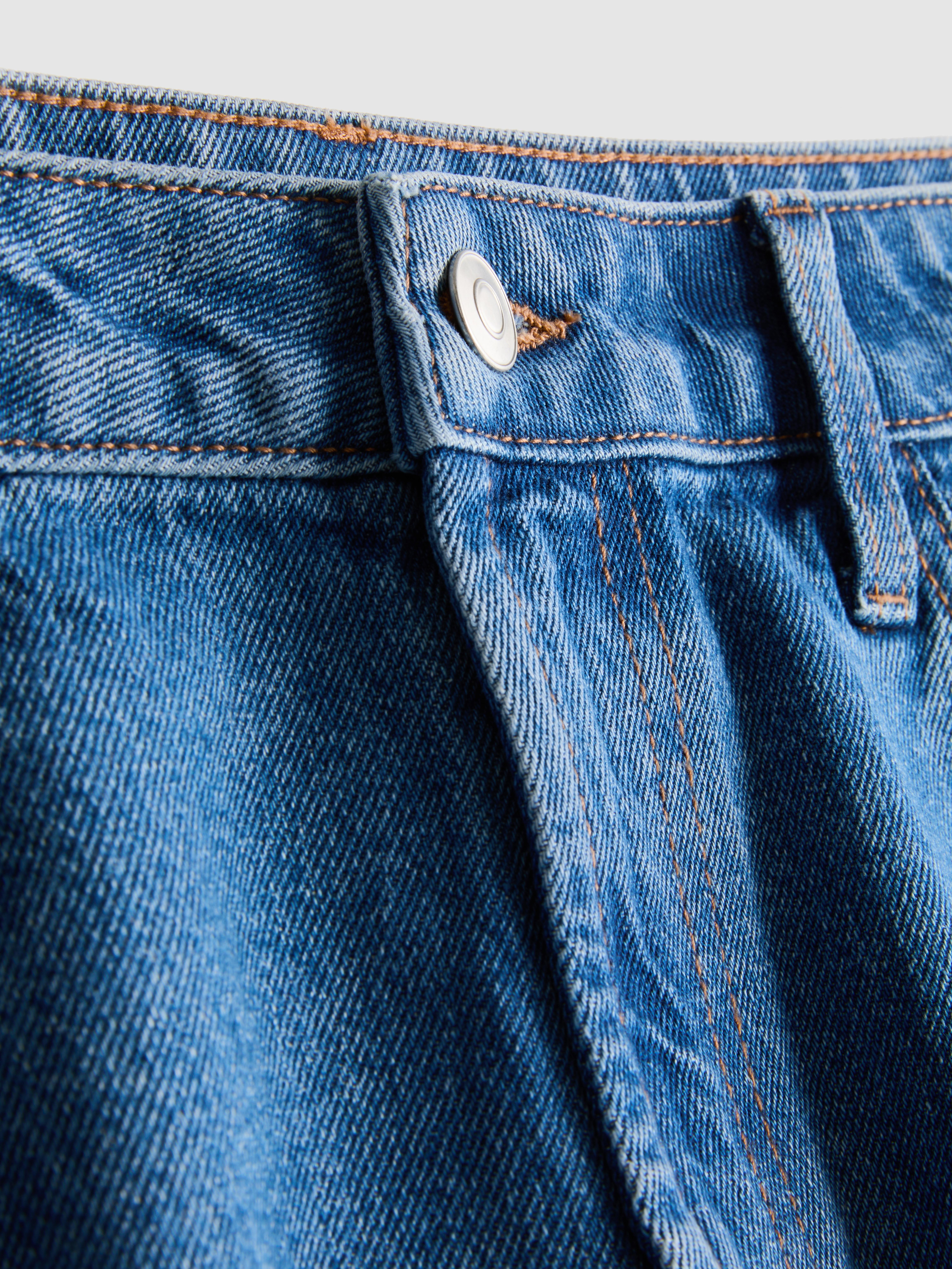 Denim katoenen bermuda
