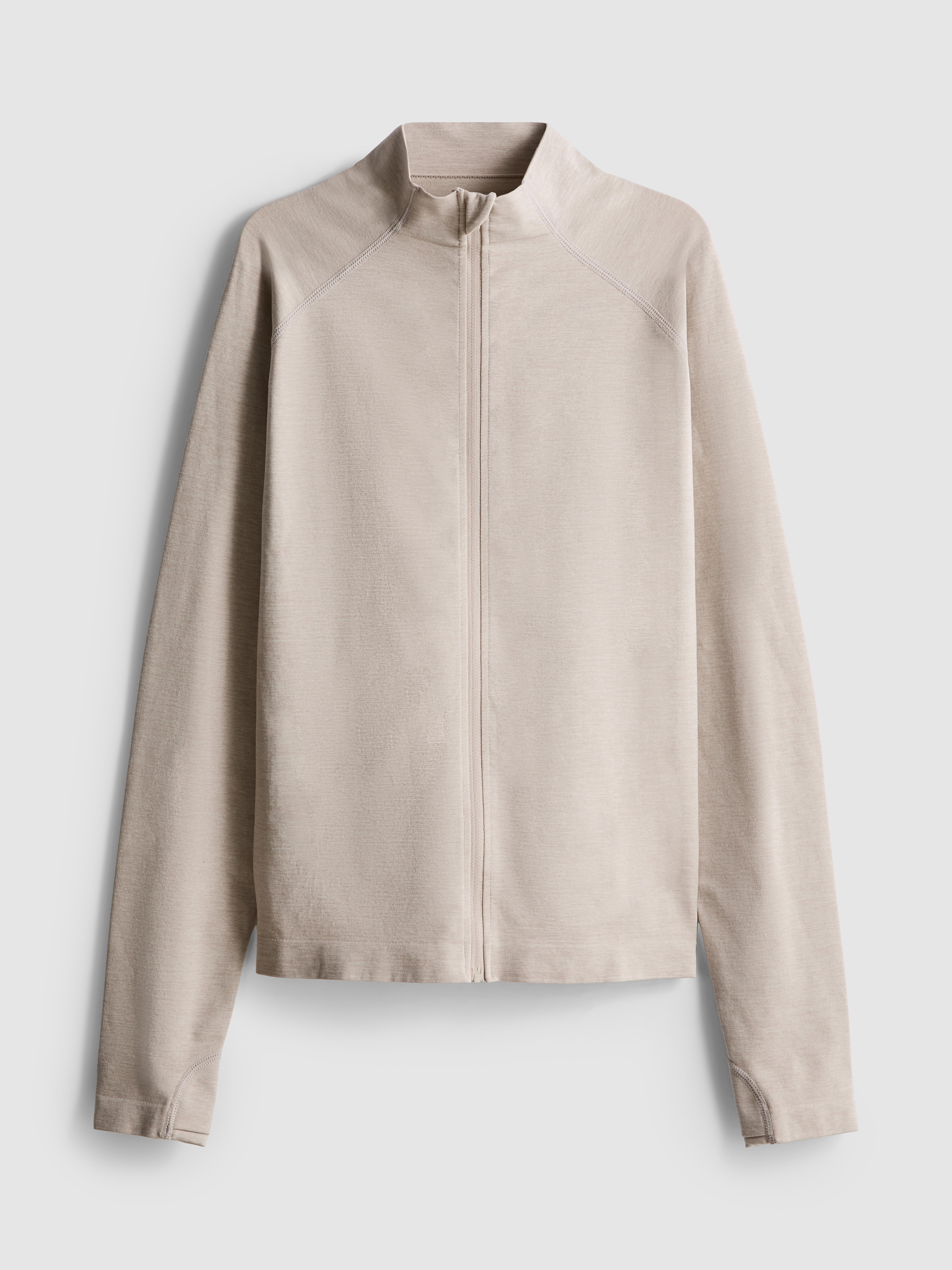 Giacca con zip senza cuciture