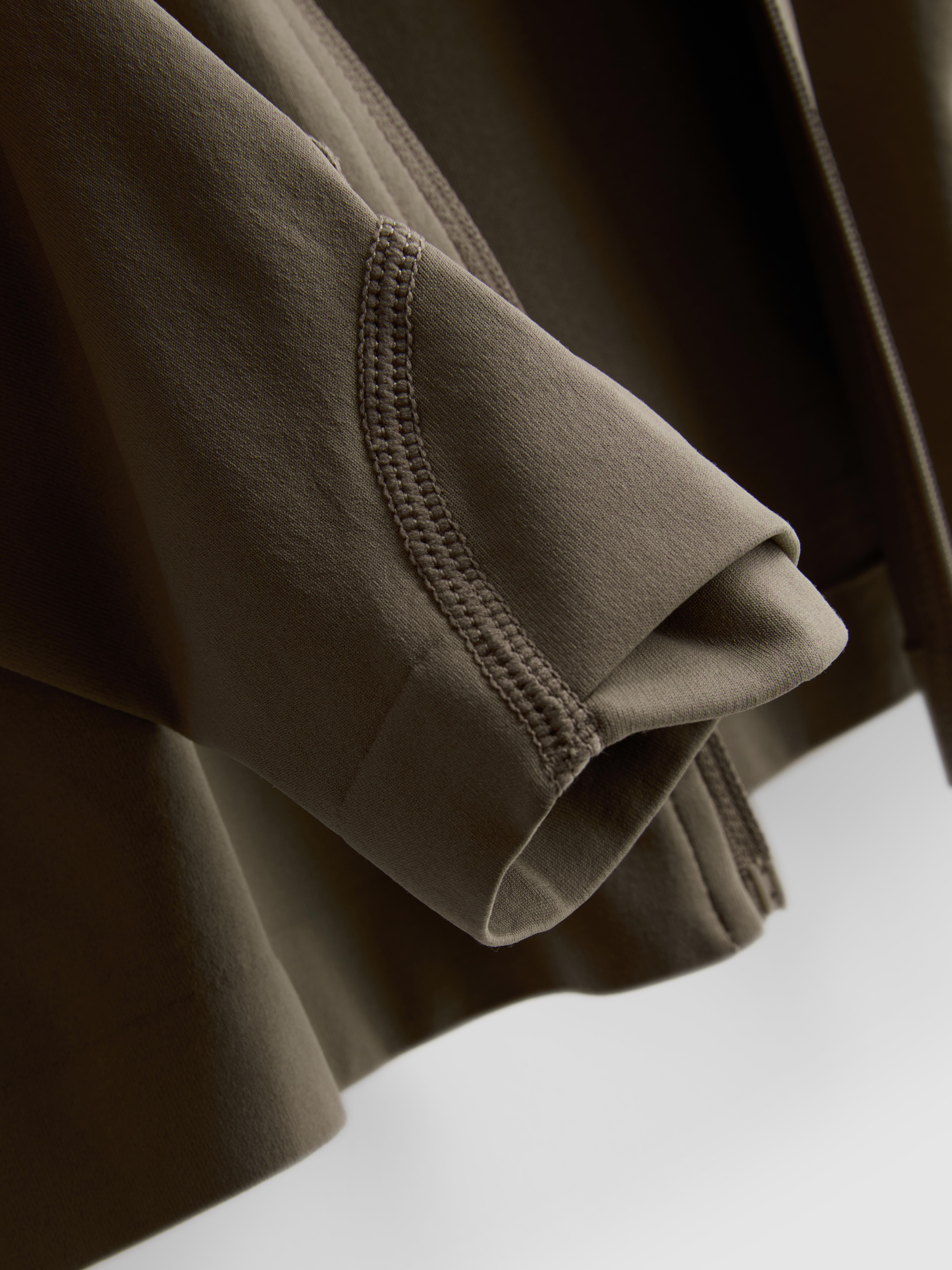 Women's Olive Seamless Zip Through Jacket