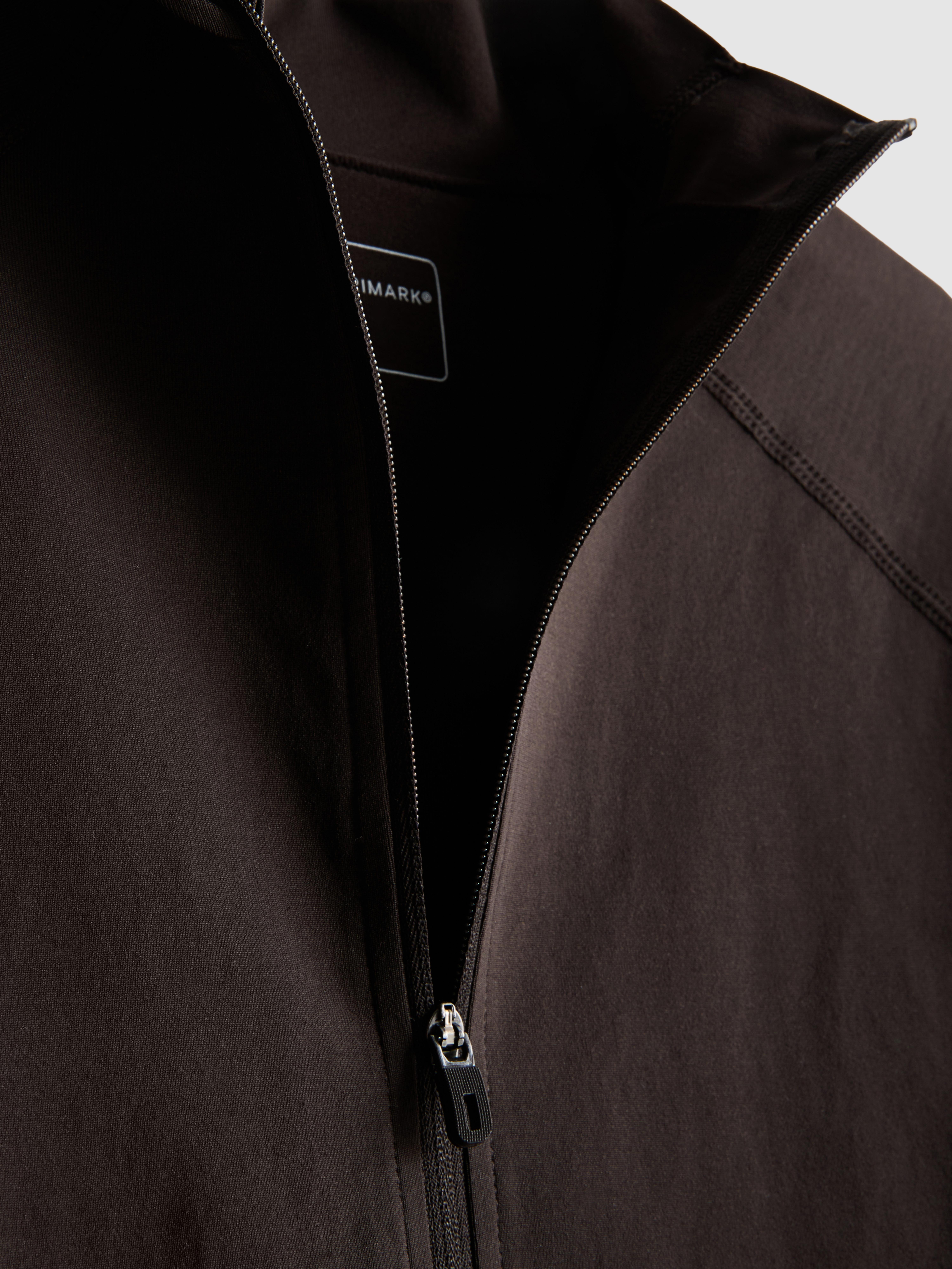 Women's Chocolate Seamless Zip Through Jacket